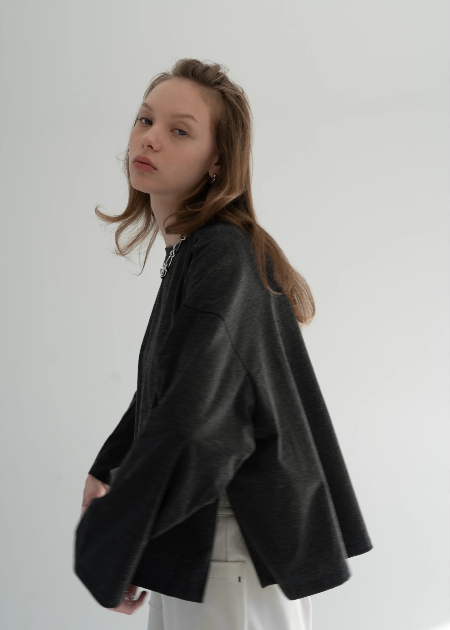 compact side cut generous long T