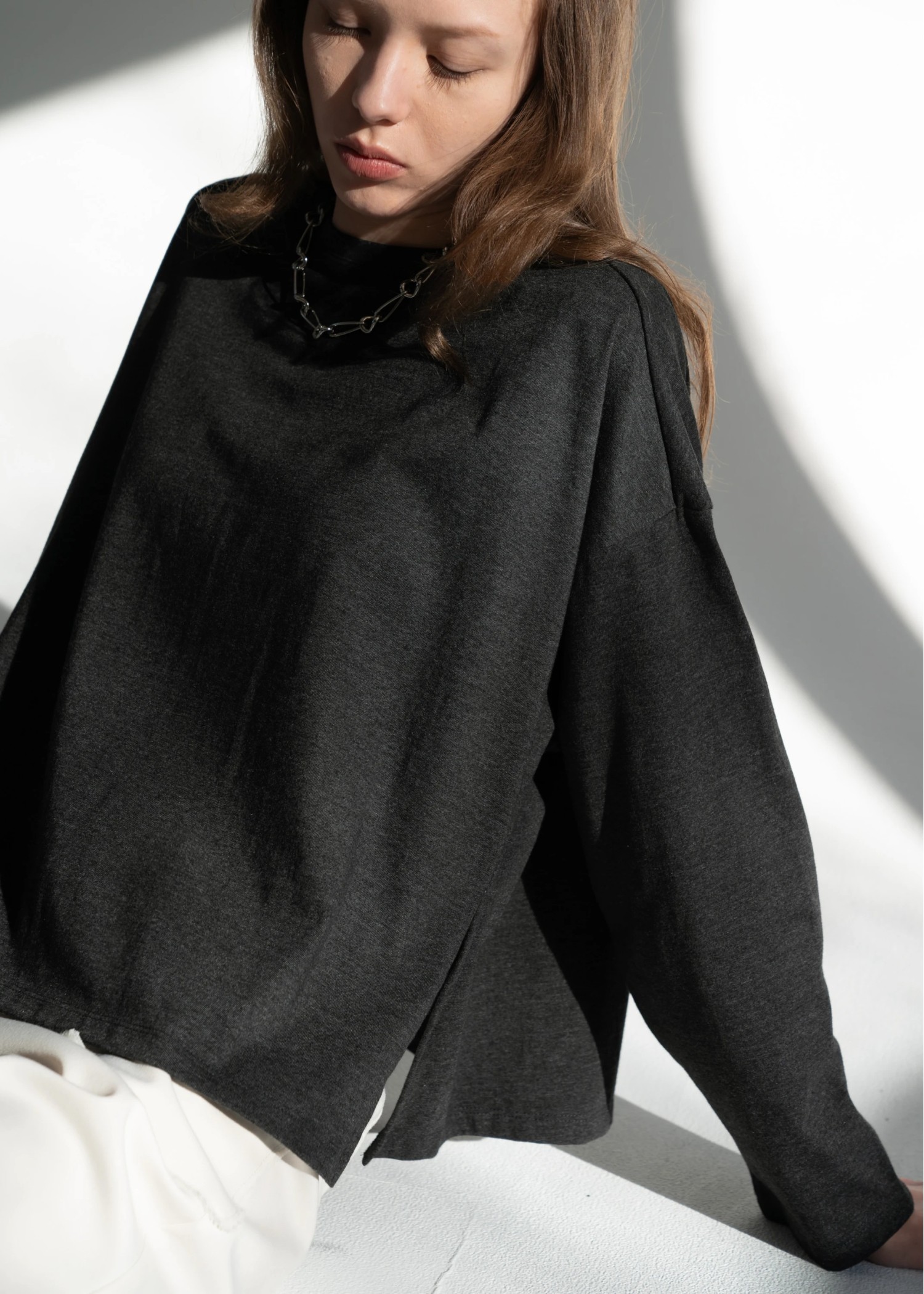 compact side cut generous long T