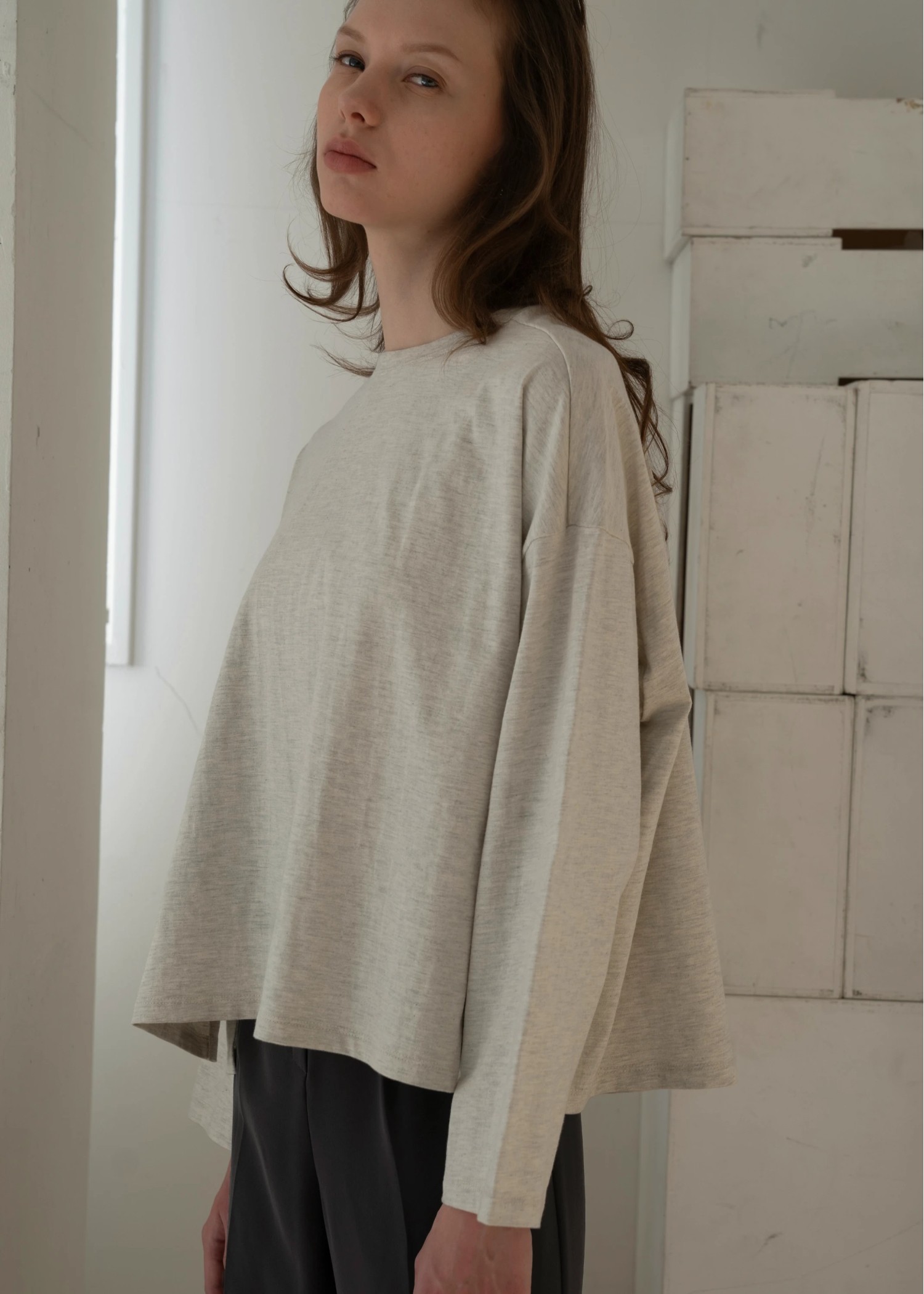 compact side cut generous long T