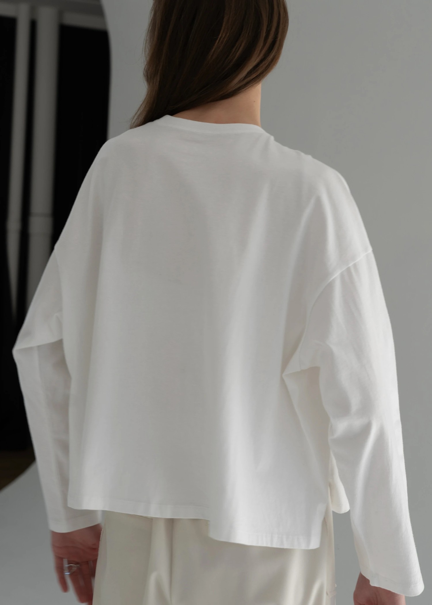 compact side cut generous long T