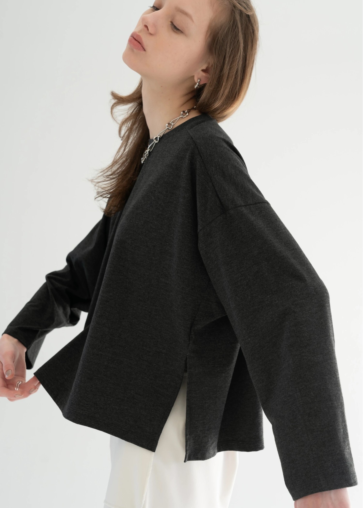 compact side cut generous long T