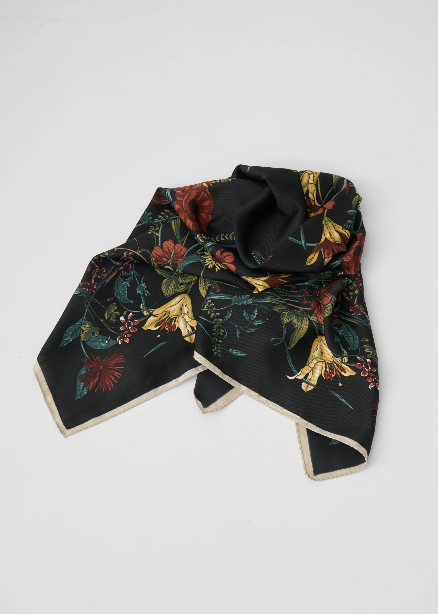 retro flower scarf