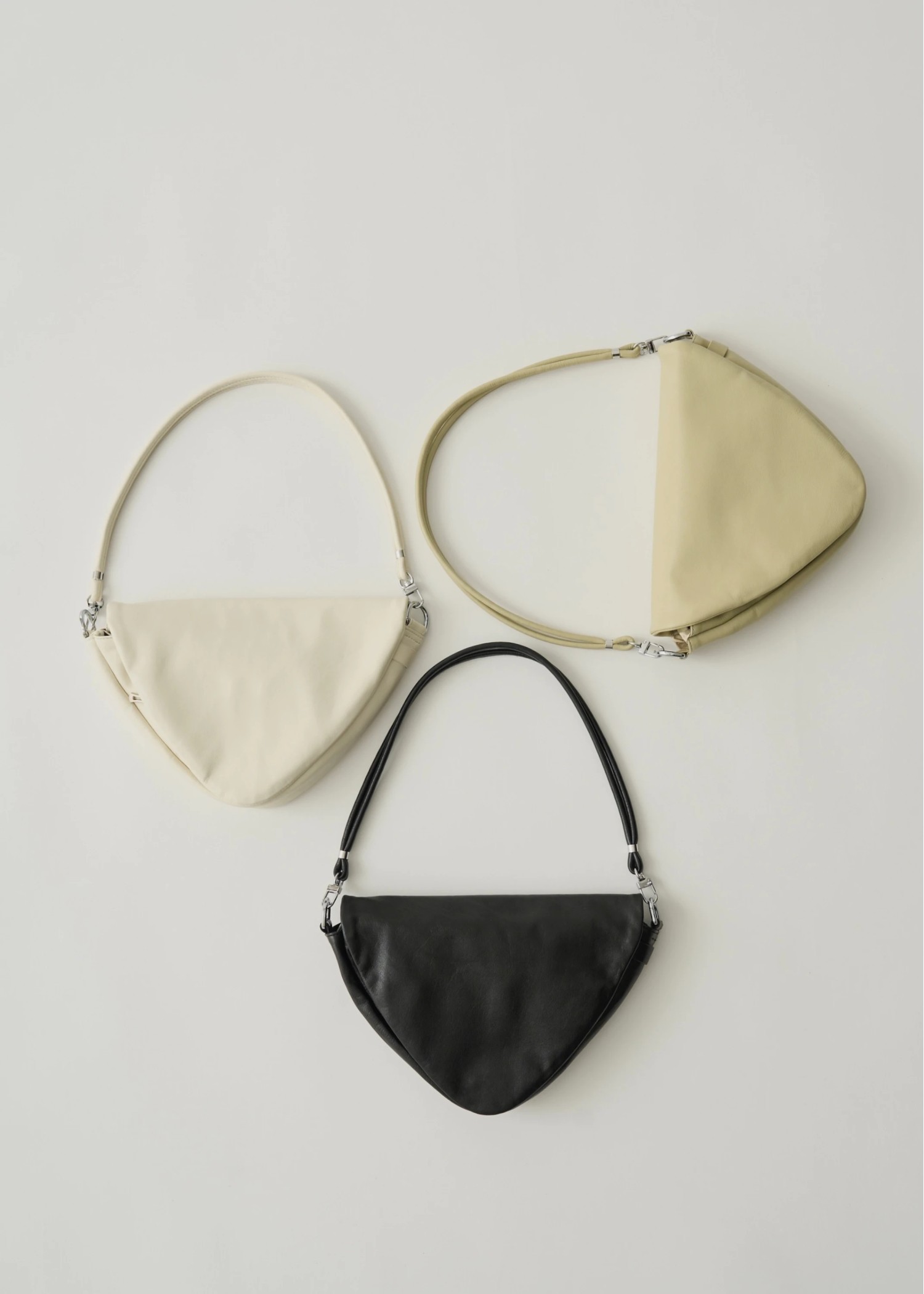 triangle real leather bag "SIERRA"