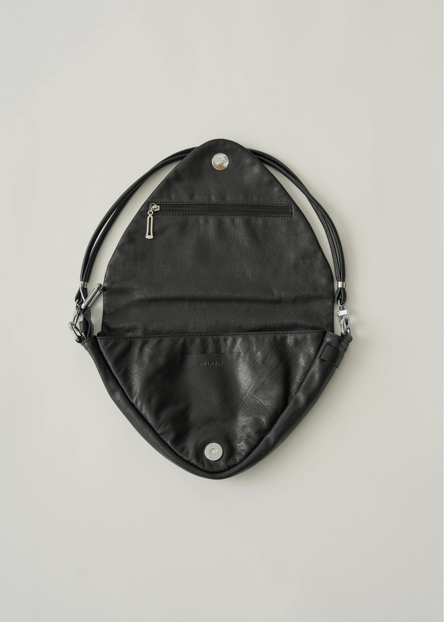 triangle real leather bag "SIERRA"