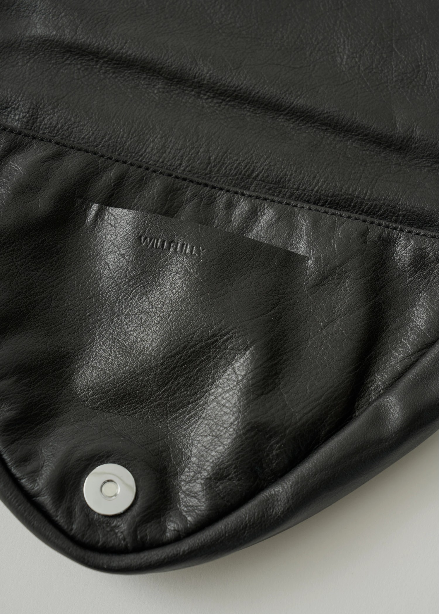 triangle real leather bag "SIERRA"