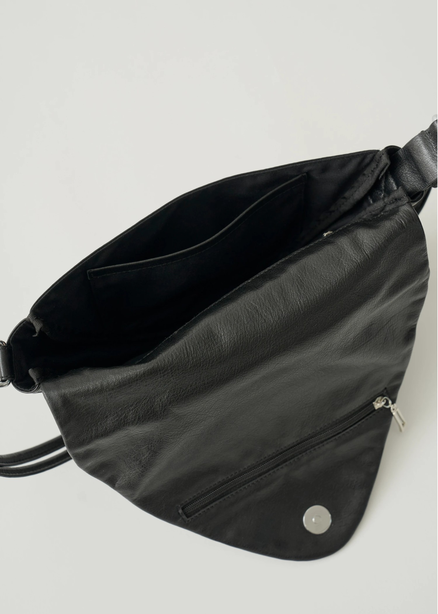 triangle real leather bag "SIERRA"