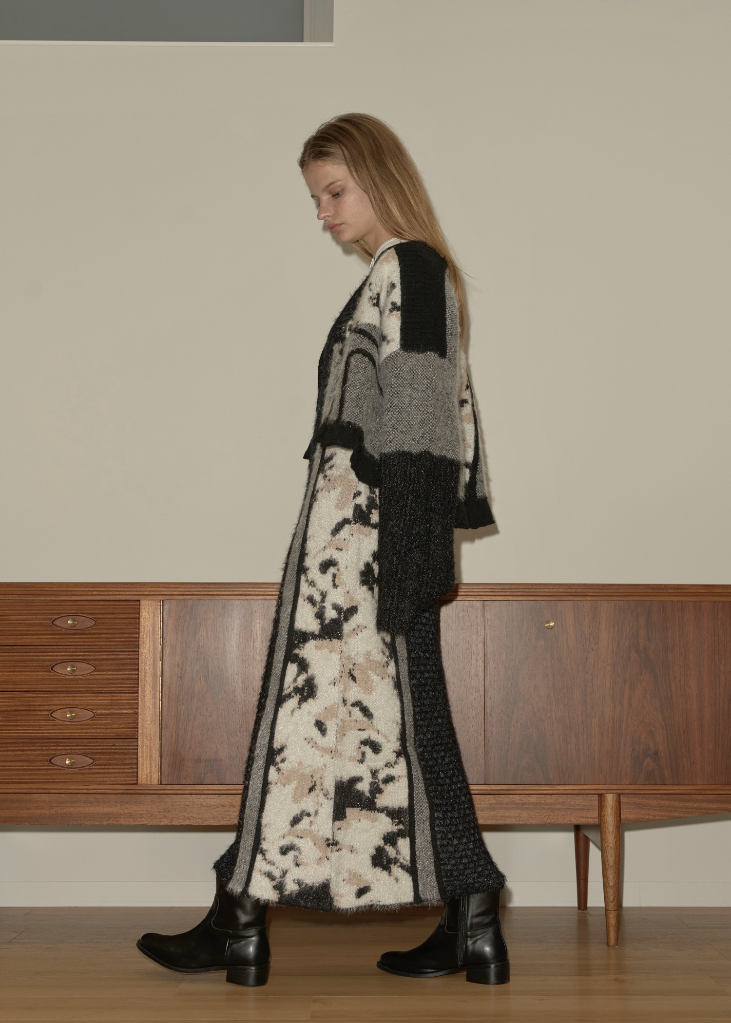 at random shaggy pattern knit CD