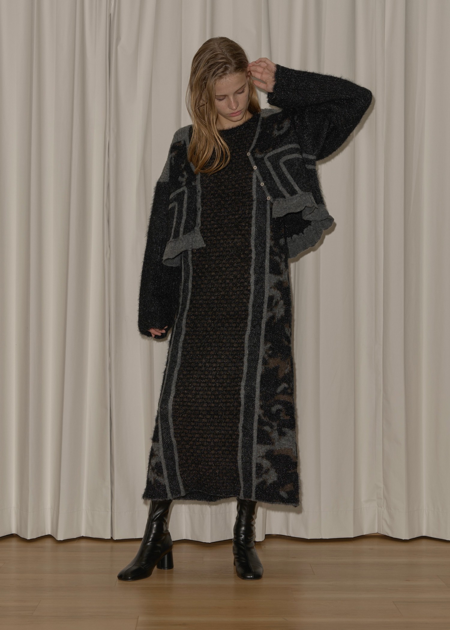 at random shaggy pattern knit CD