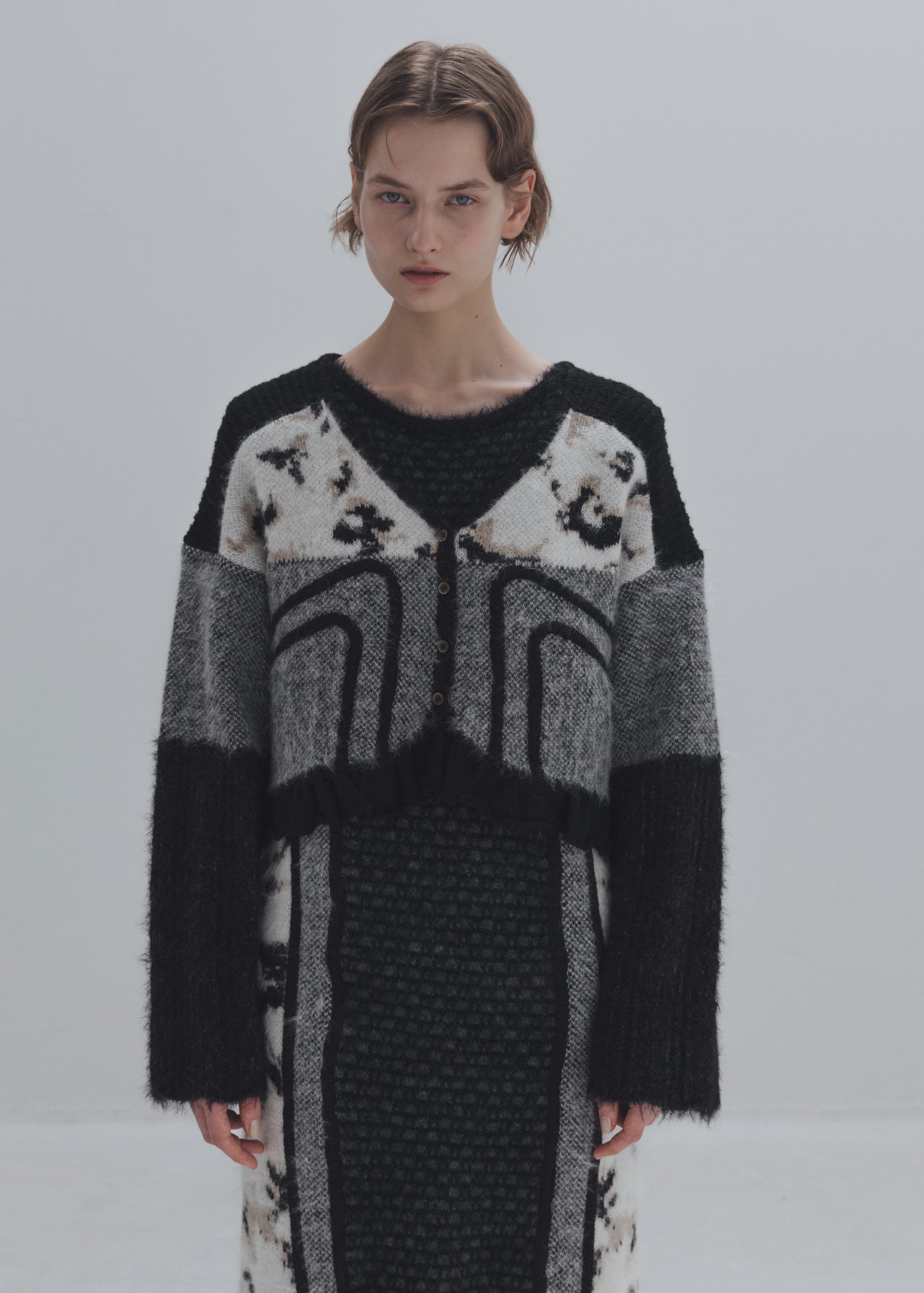 at random shaggy pattern knit CD