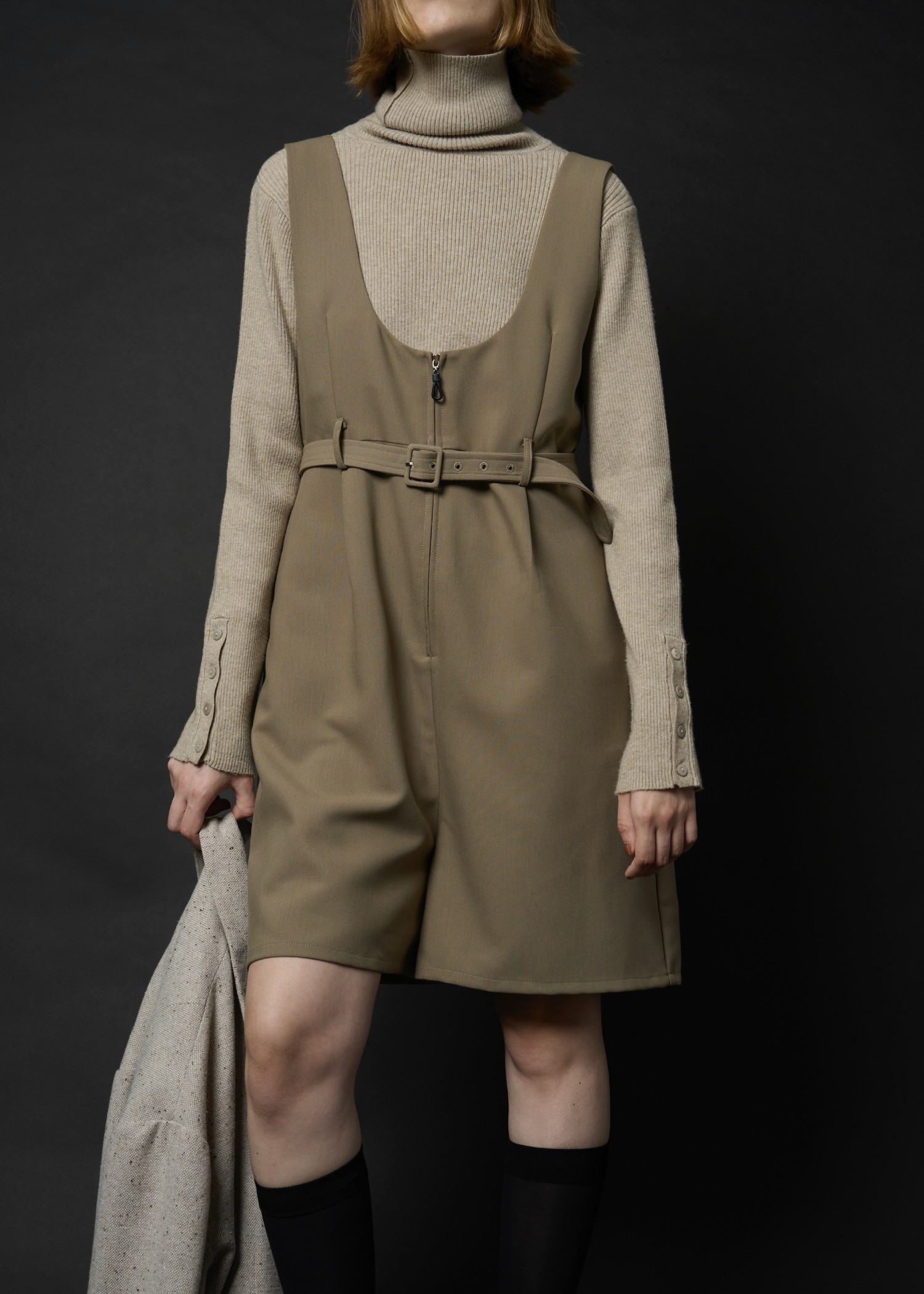 deep u neck box half combinaison