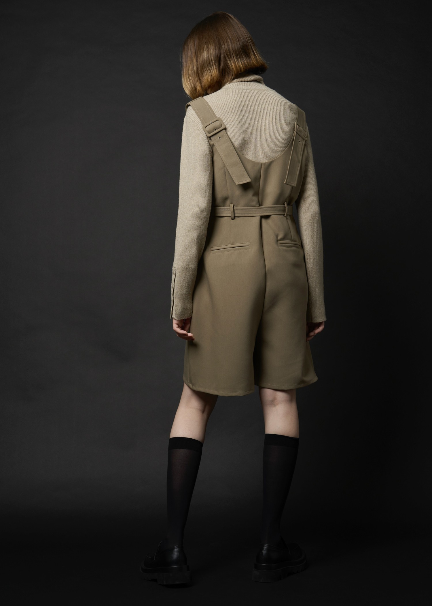 deep u neck box half combinaison