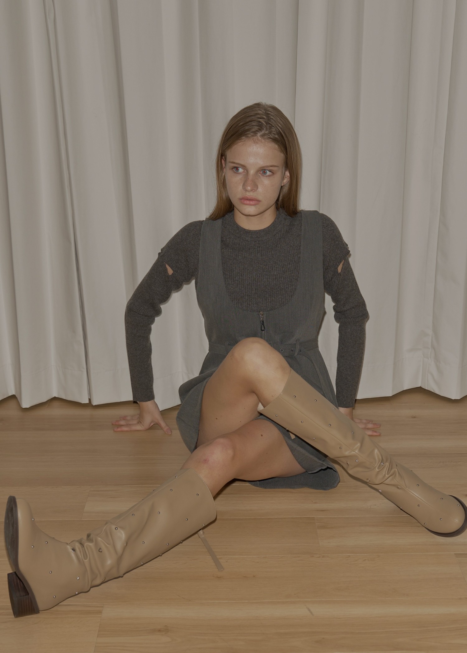 deep u neck box half combinaison