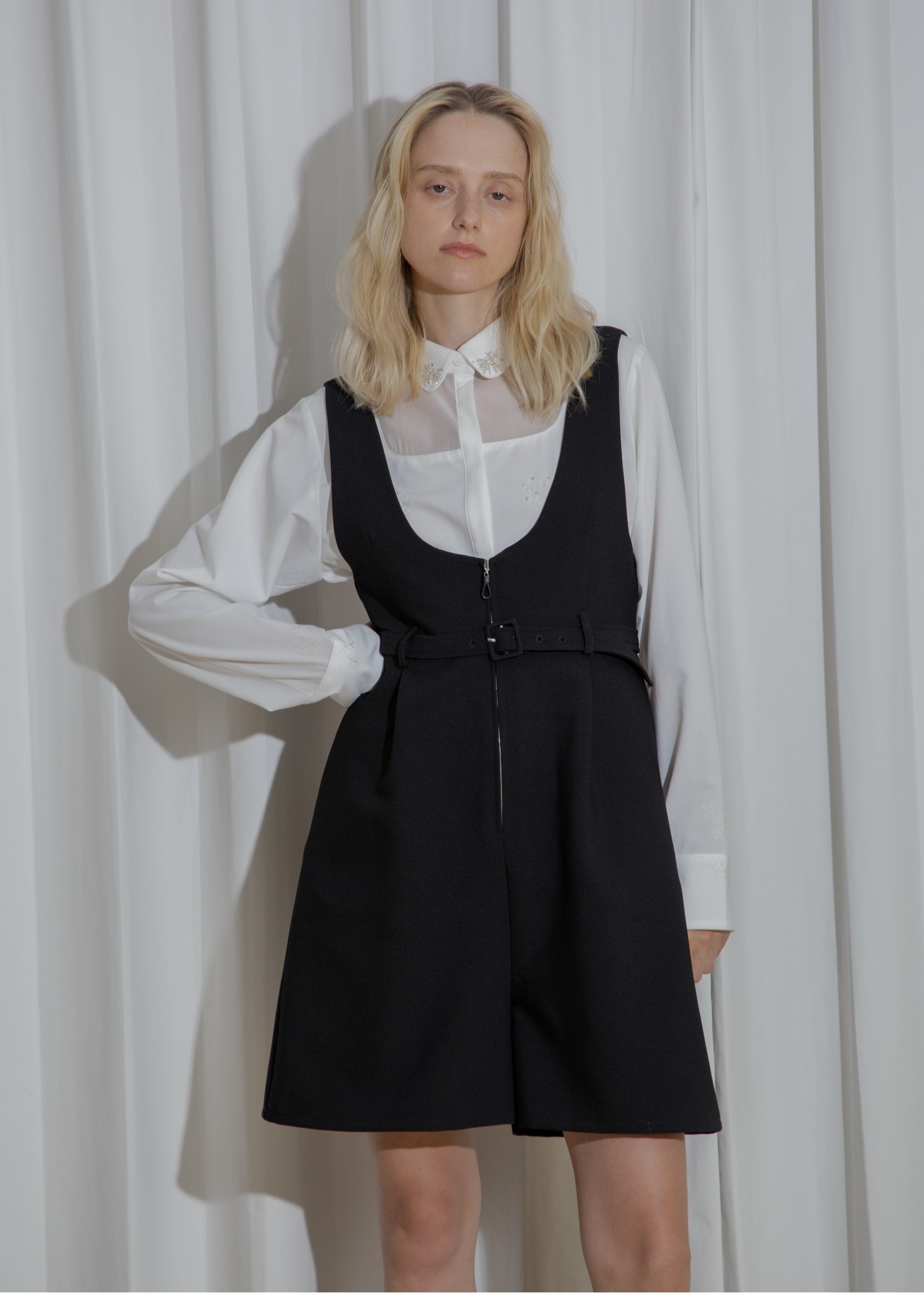 deep u neck box half combinaison