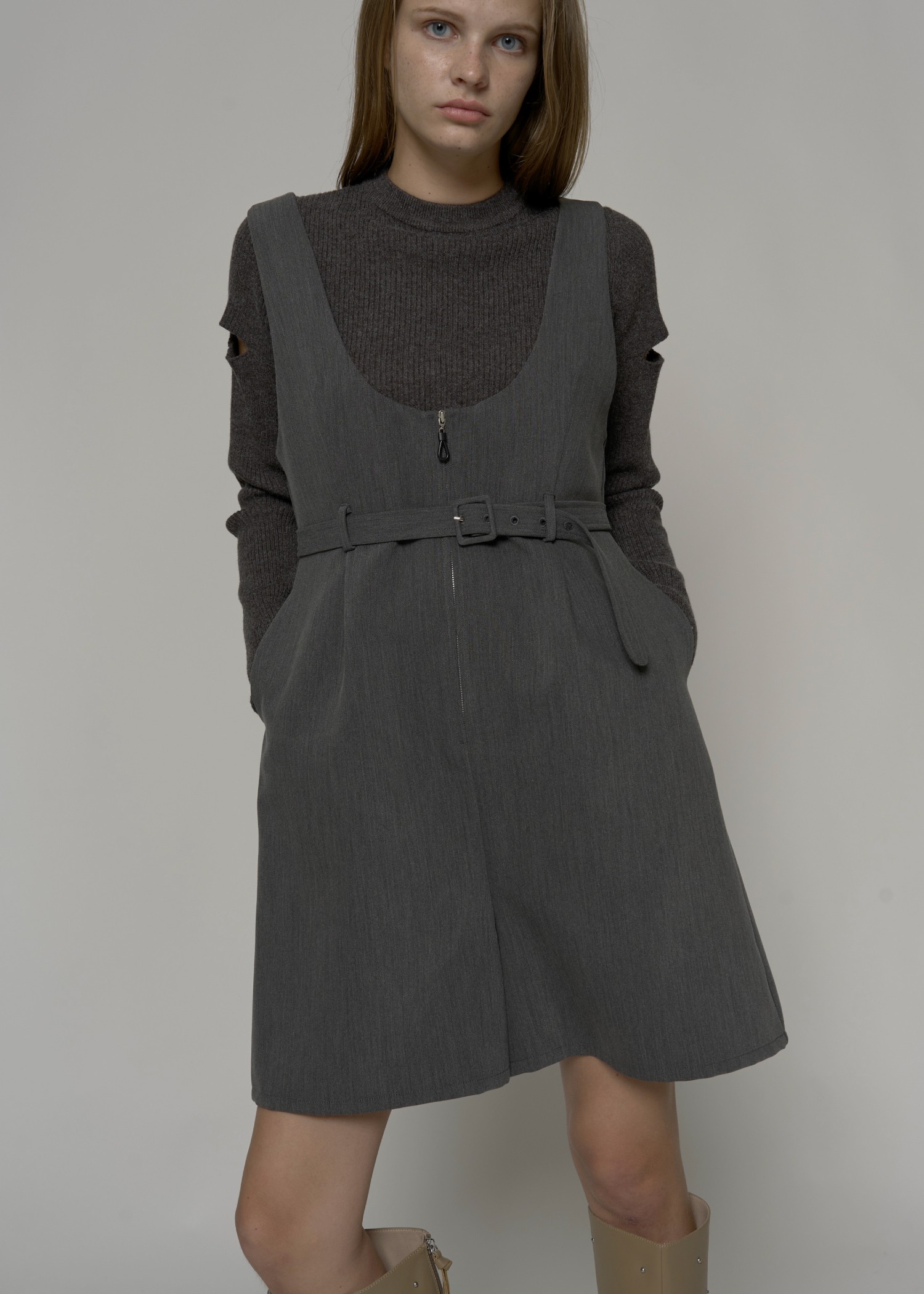 deep u neck box half combinaison