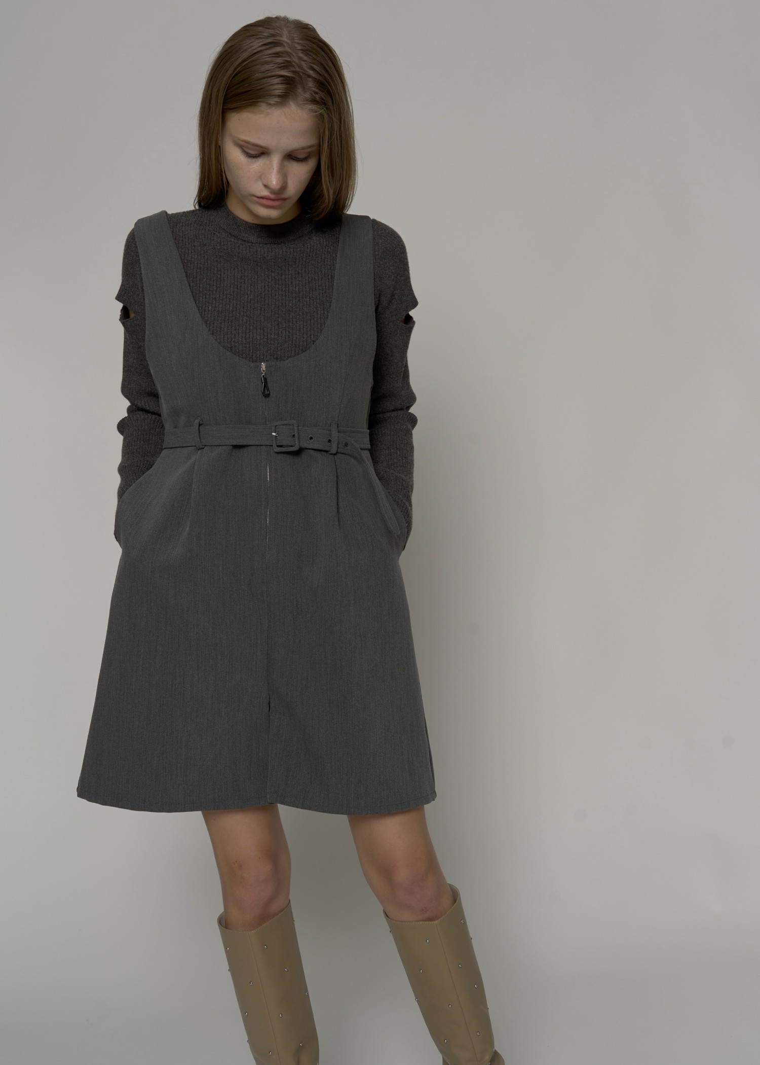 deep u neck box half combinaison