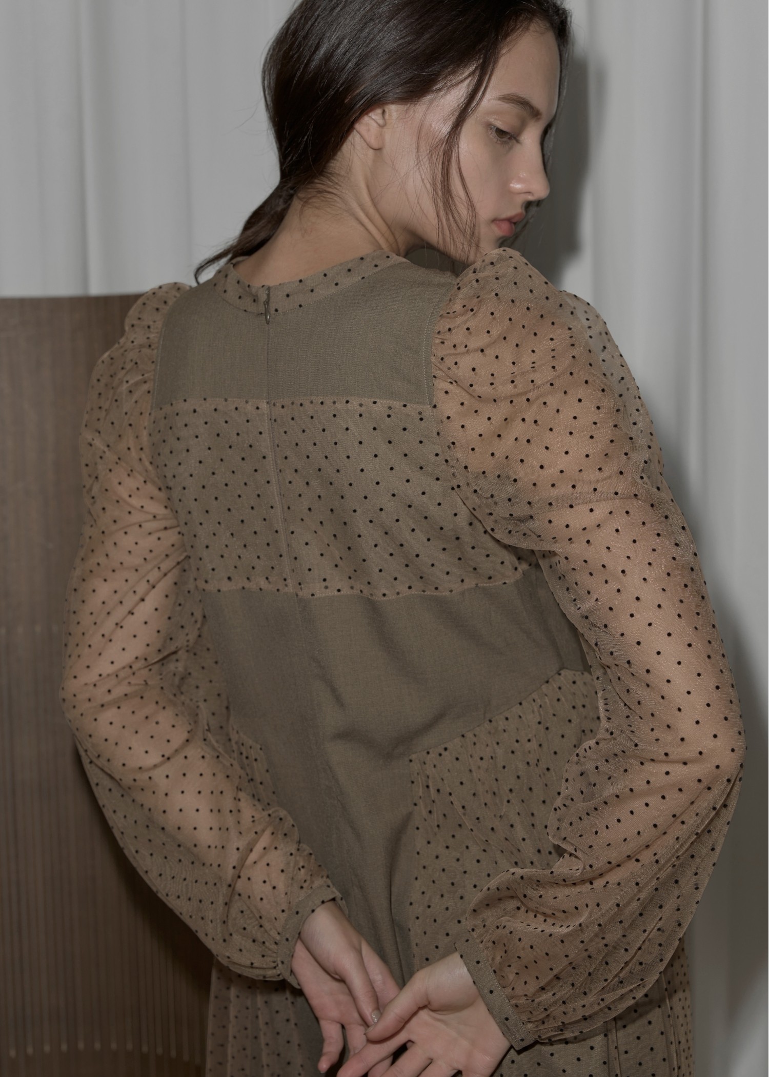 flocky dot layered docking flower motif OP