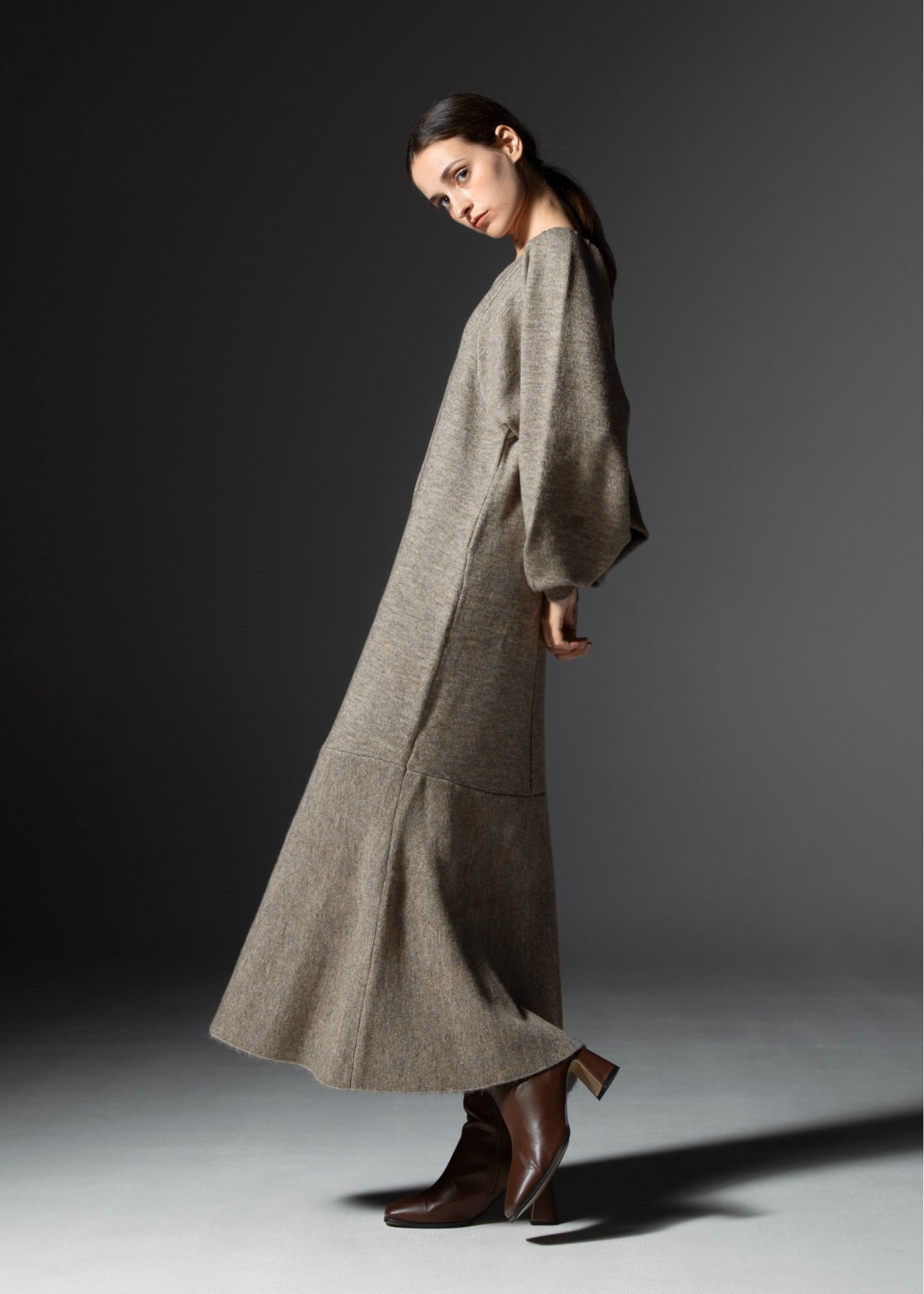 puff sleeve graceful mermaid knit OP