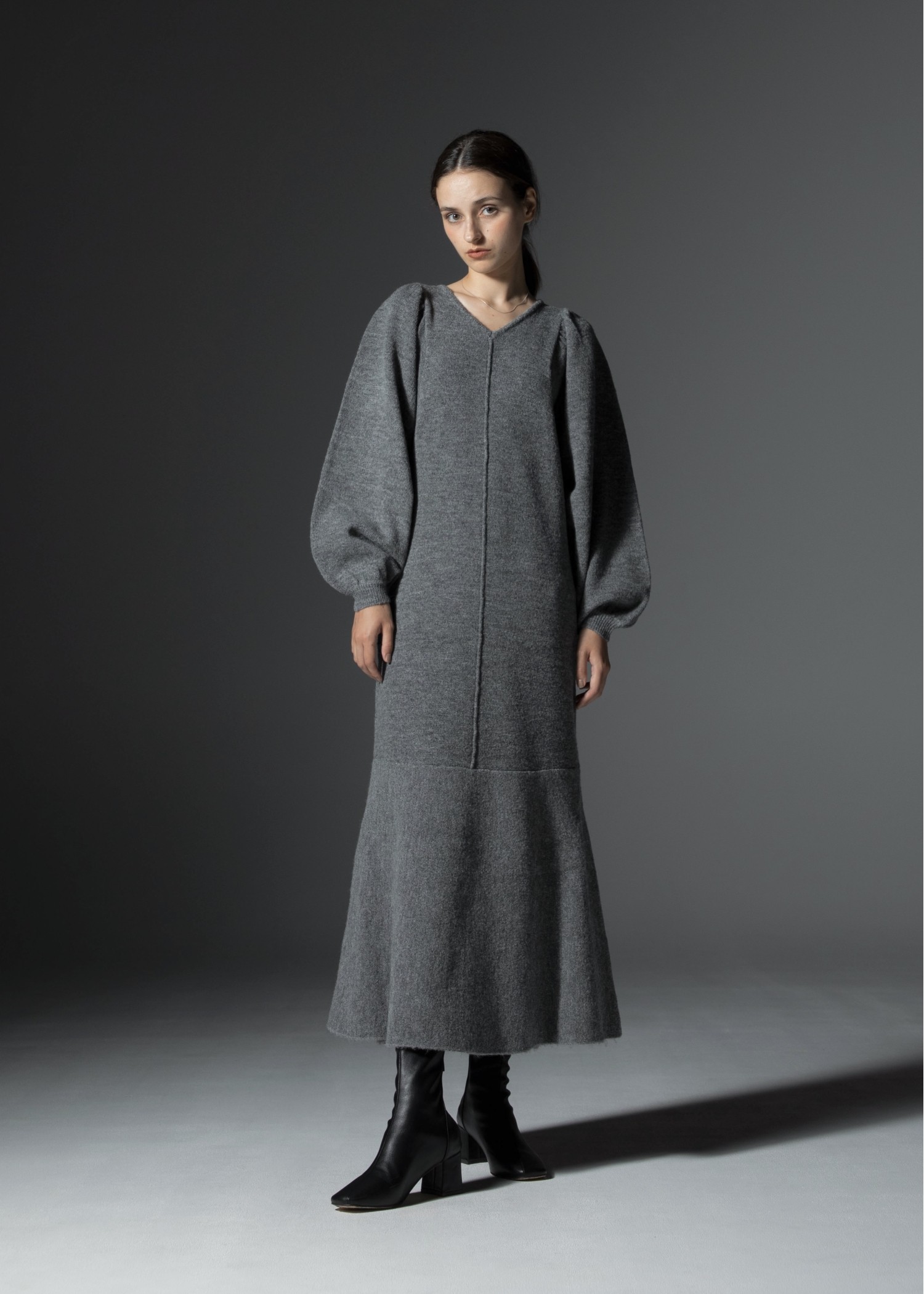 puff sleeve graceful mermaid knit OP