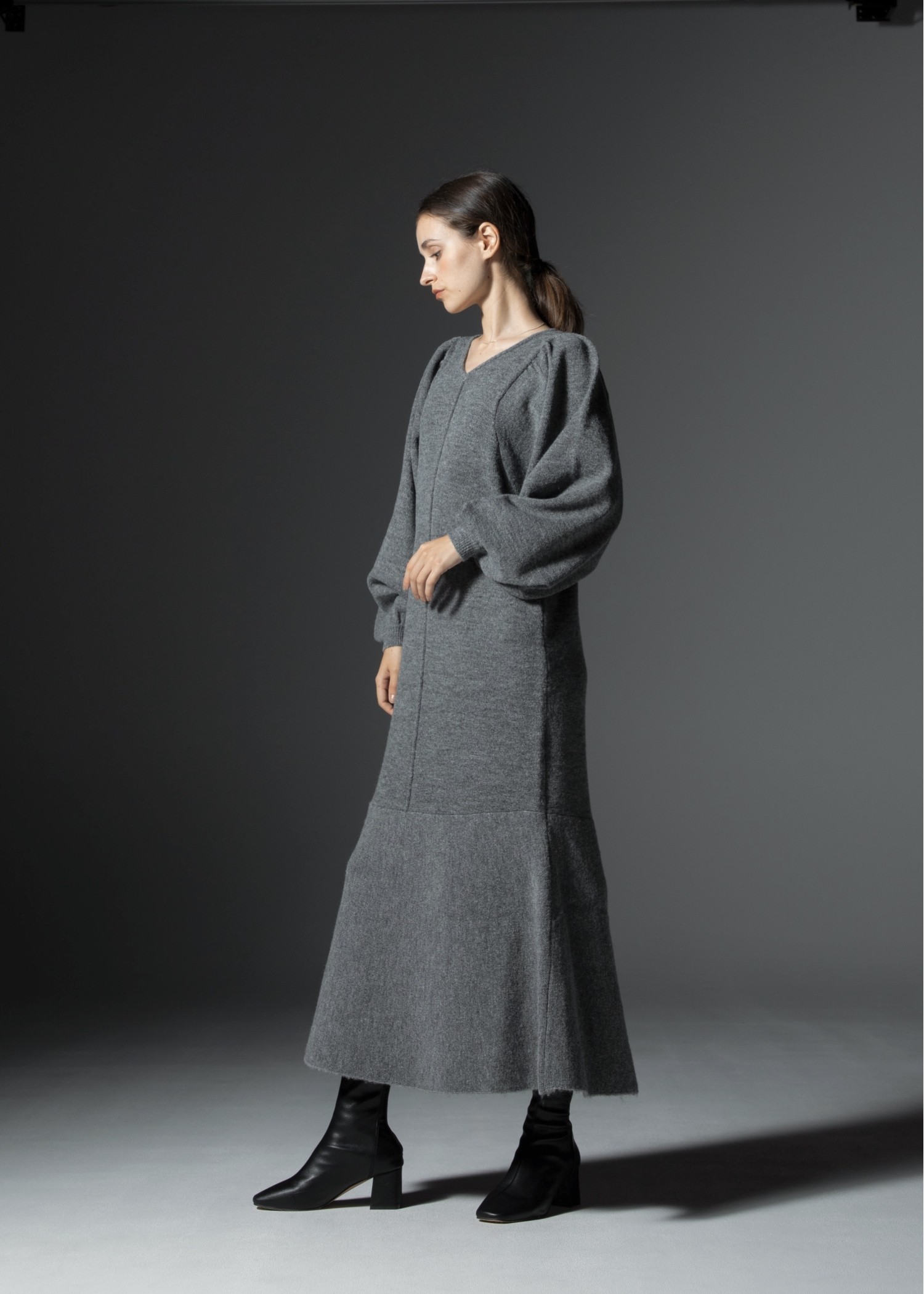 puff sleeve graceful mermaid knit OP