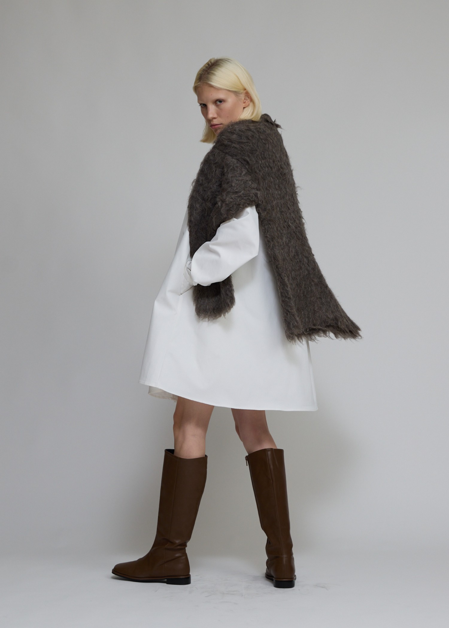 stitch detail collar tent shirt OP