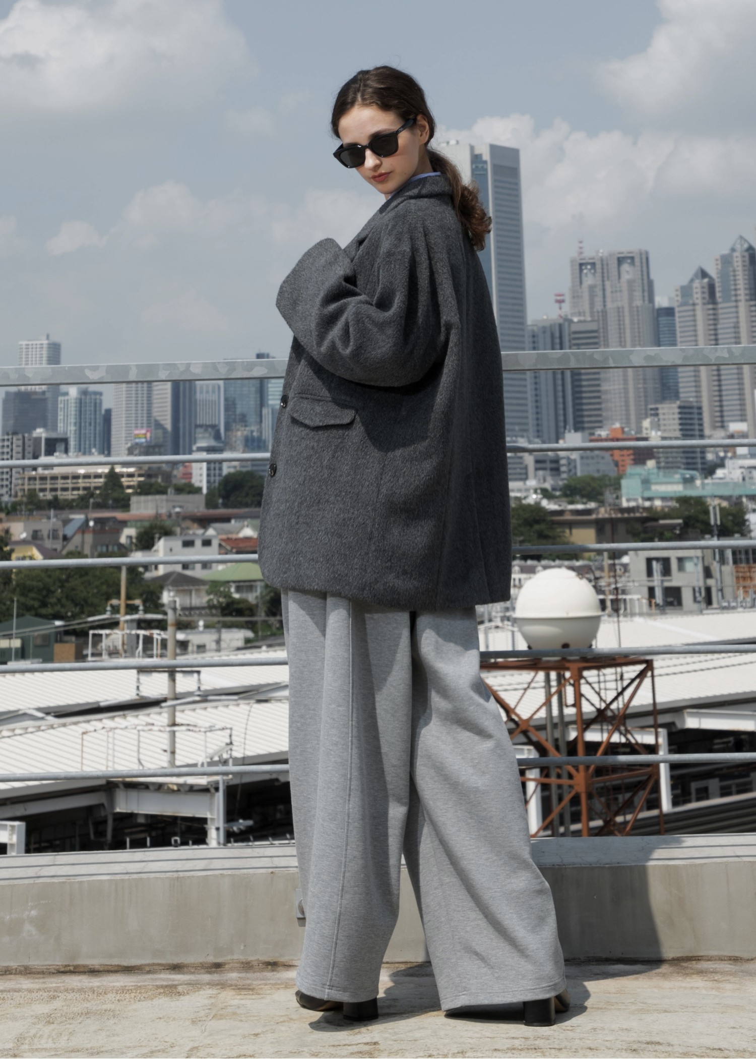 fluffy shaggy oversize tailored JK/coat