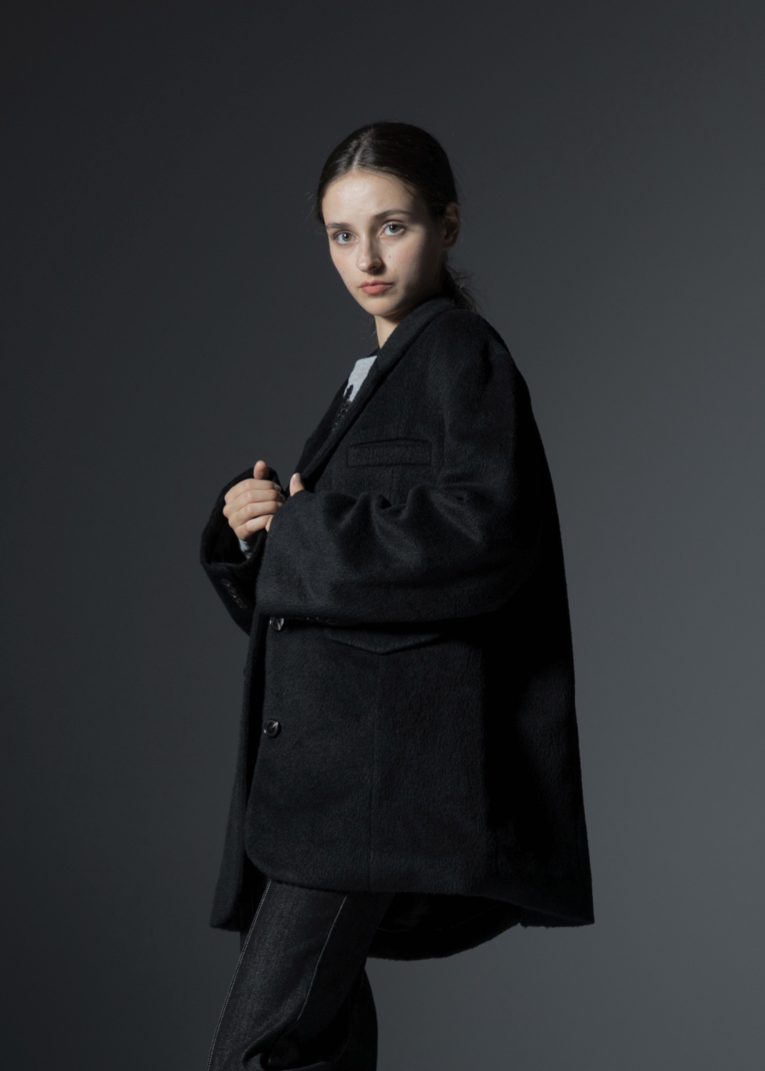 fluffy shaggy oversize tailored JK/coat