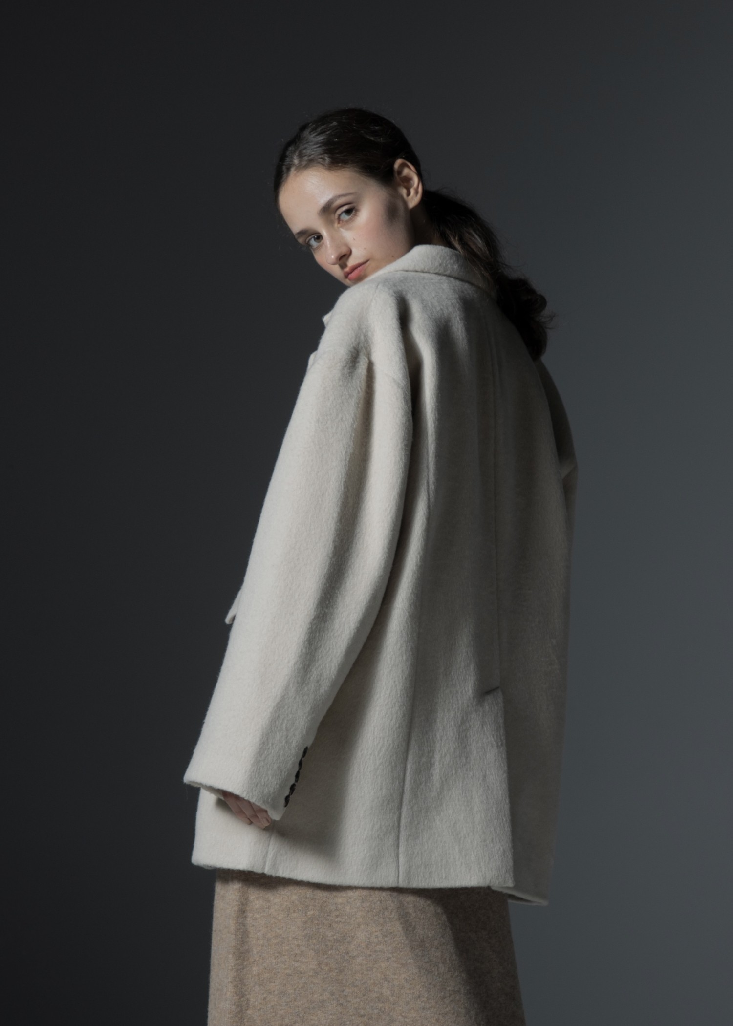 fluffy shaggy oversize tailored JK/coat