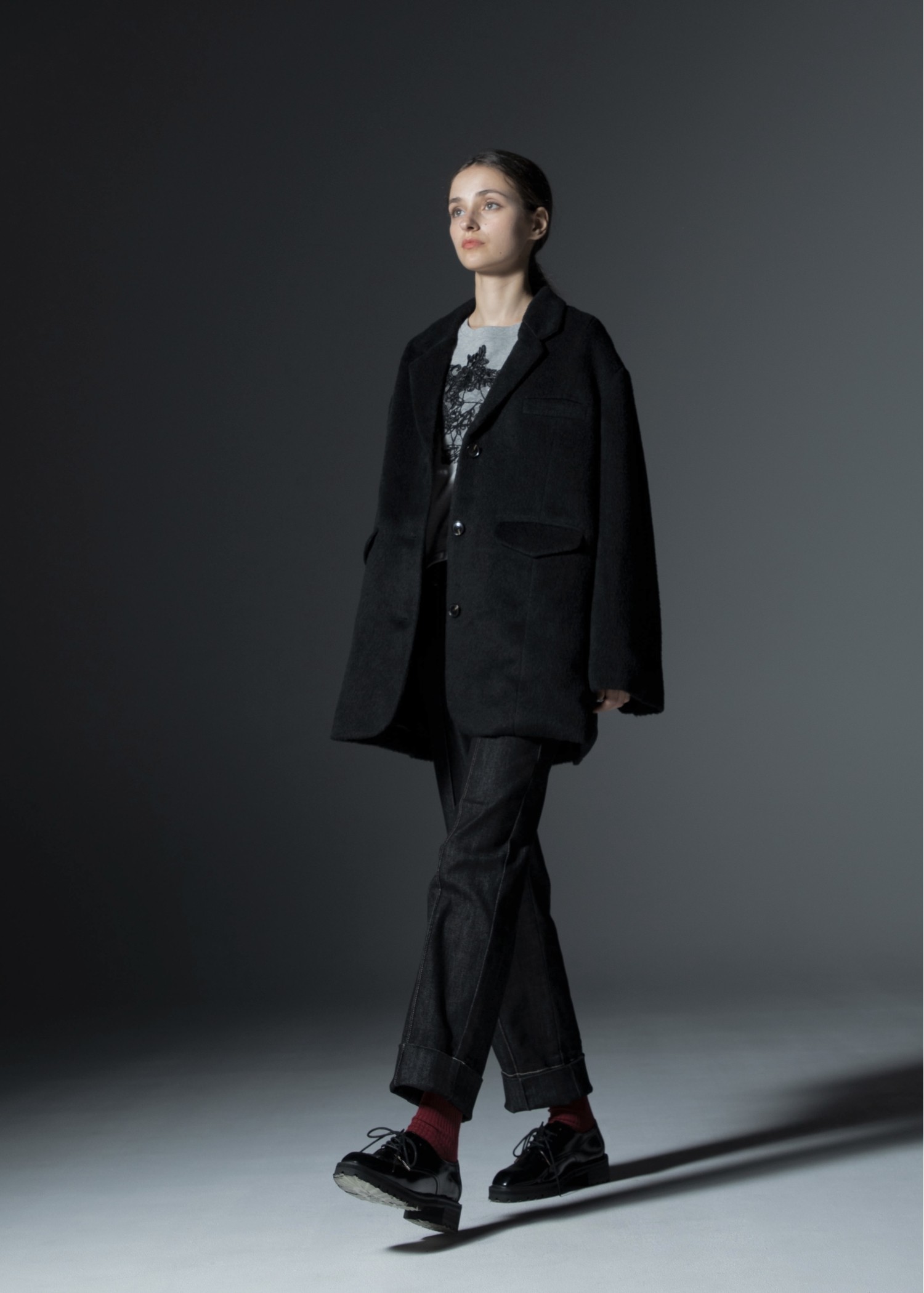 fluffy shaggy oversize tailored JK/coat