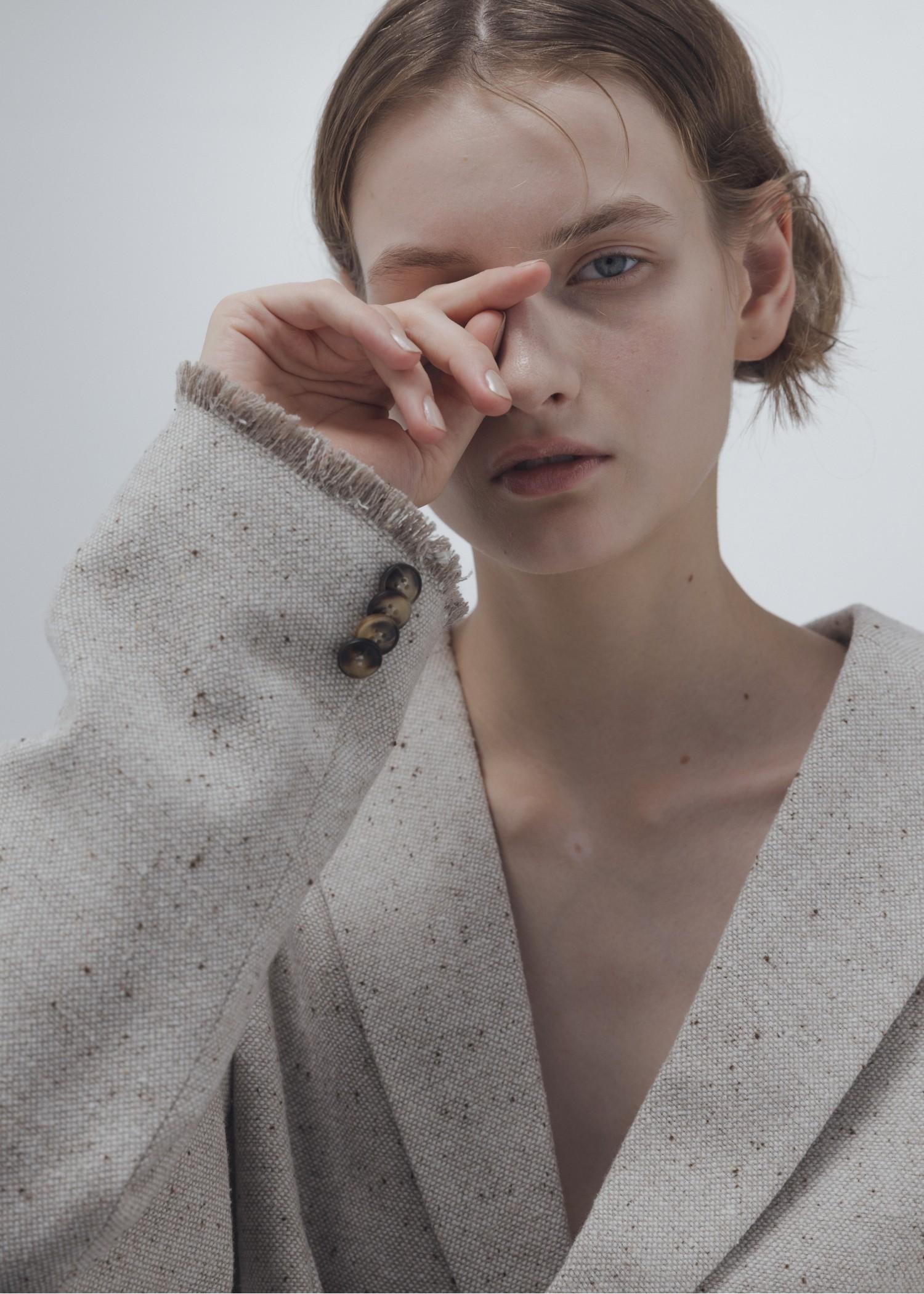 fringe material variation peaked lapel JK