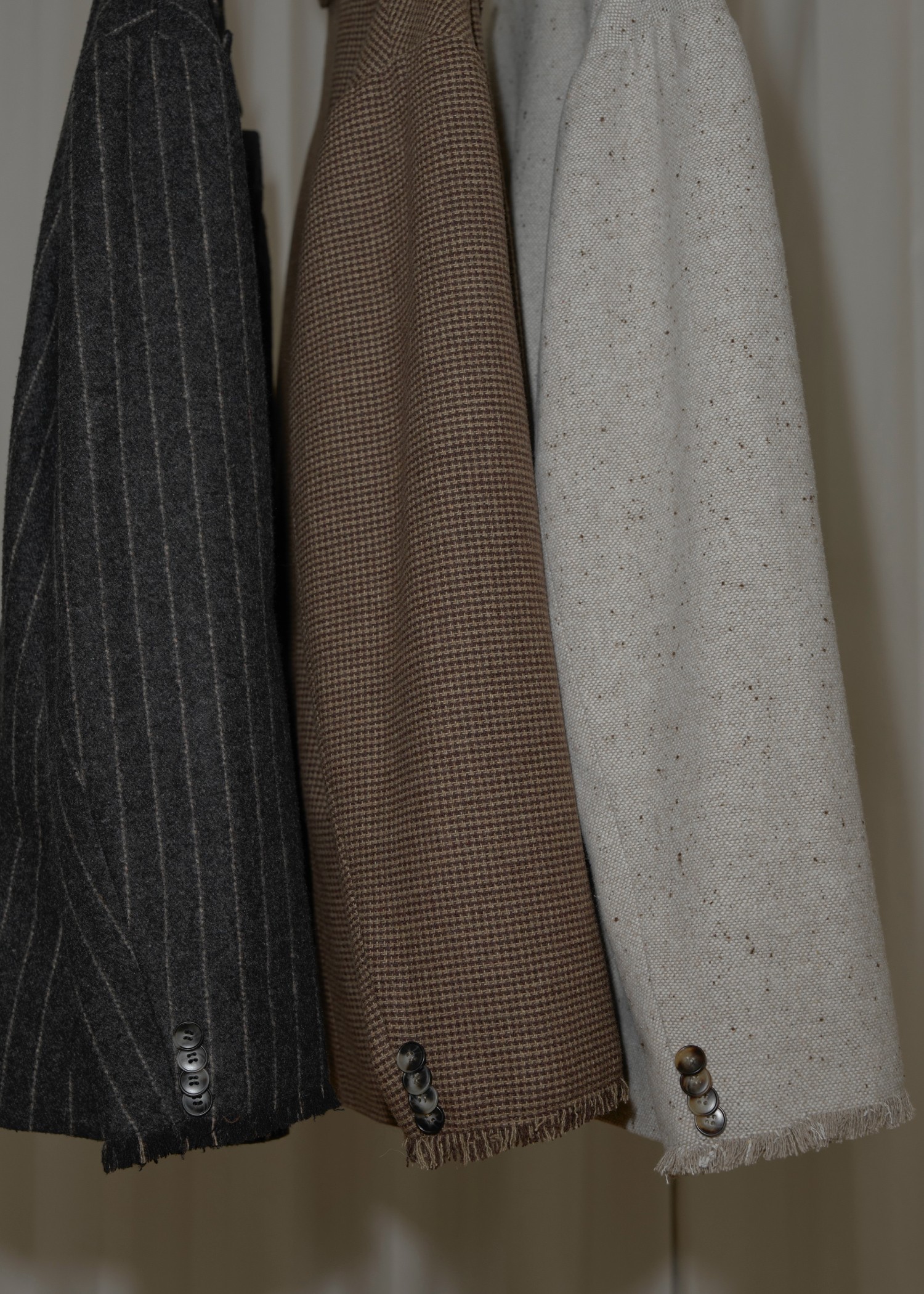 fringe material variation peaked lapel JK