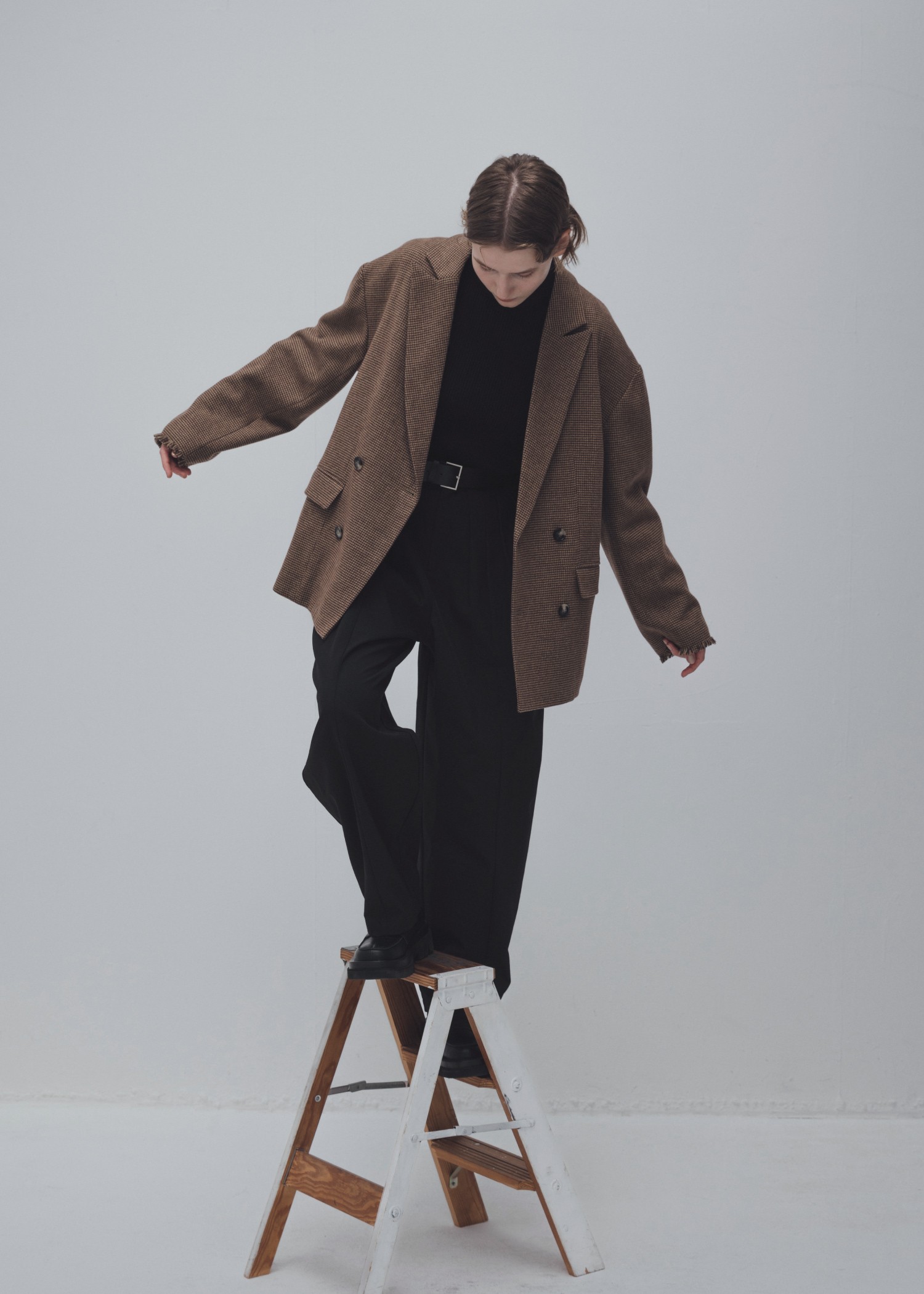 fringe material variation peaked lapel JK