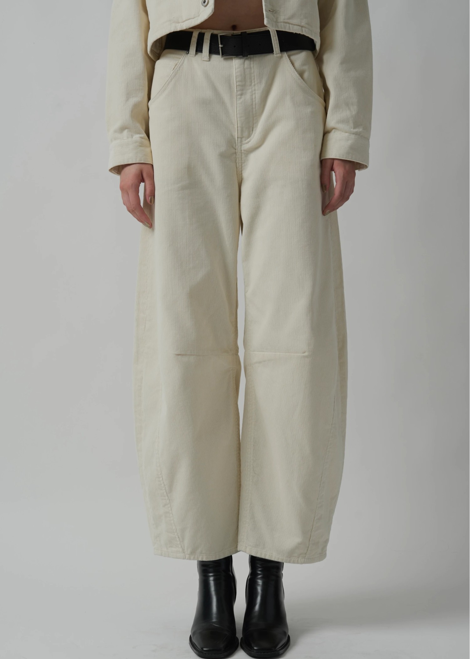 corduroy darts curve silhouette PT