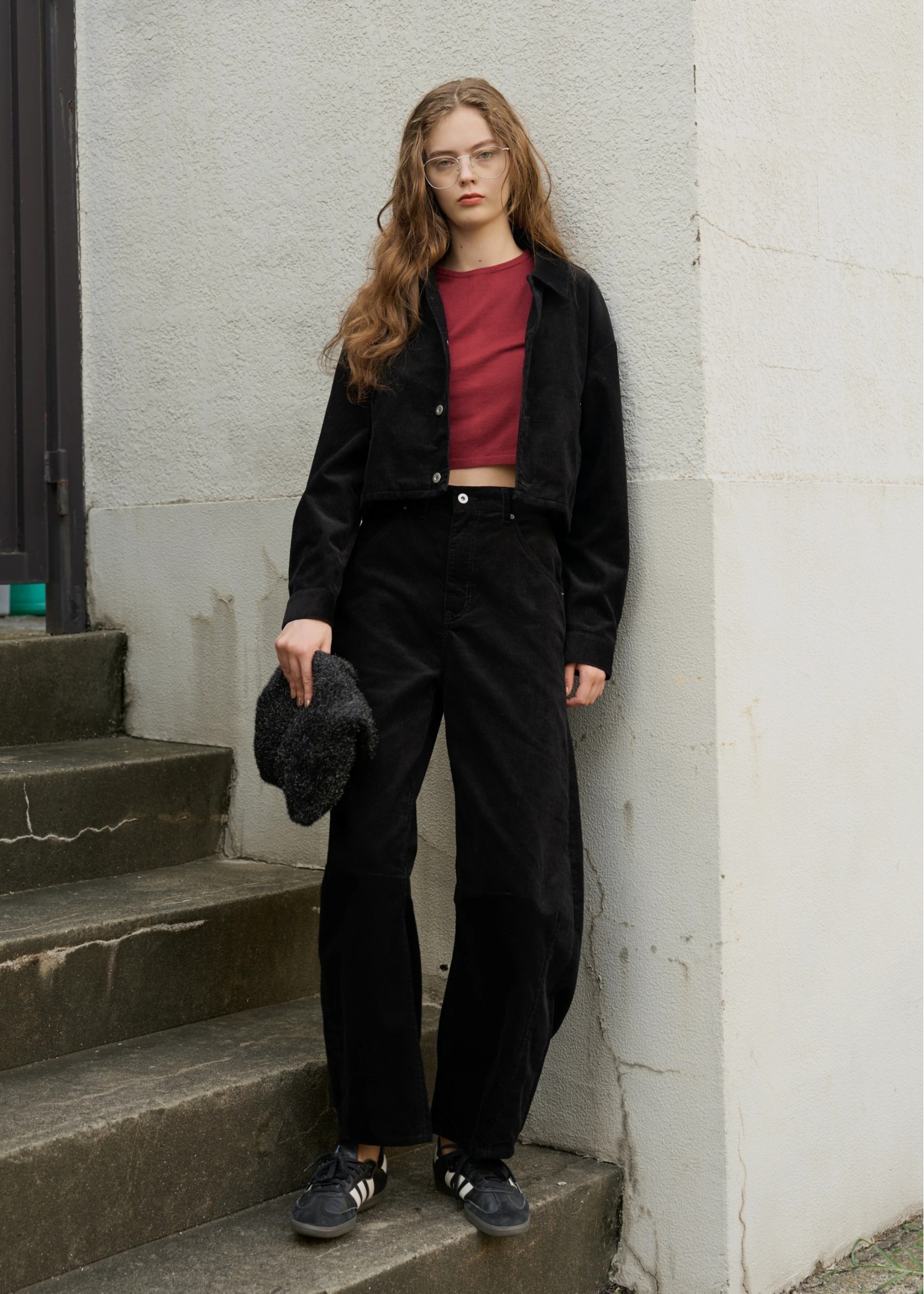 corduroy darts curve silhouette PT