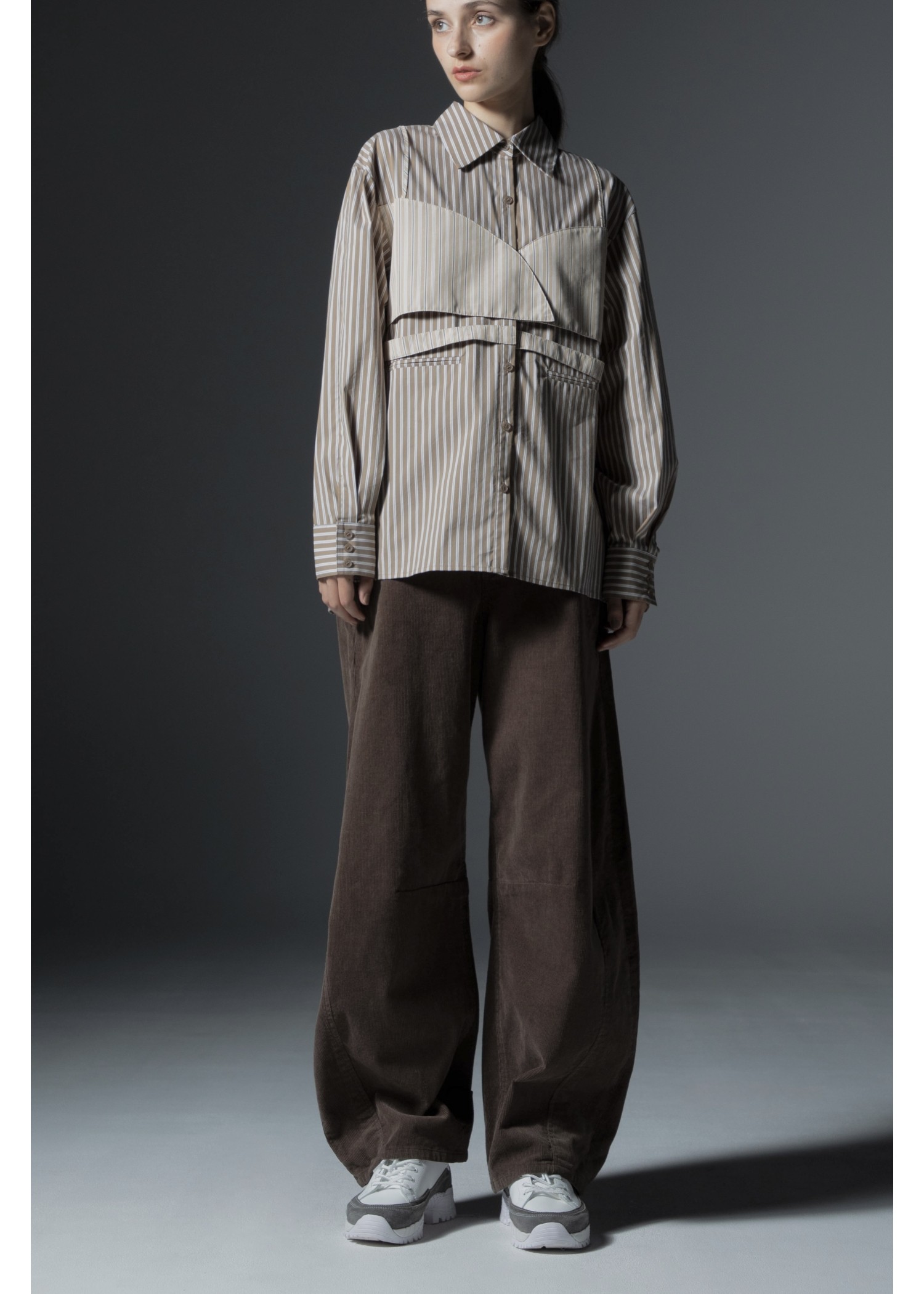 corduroy darts curve silhouette PT