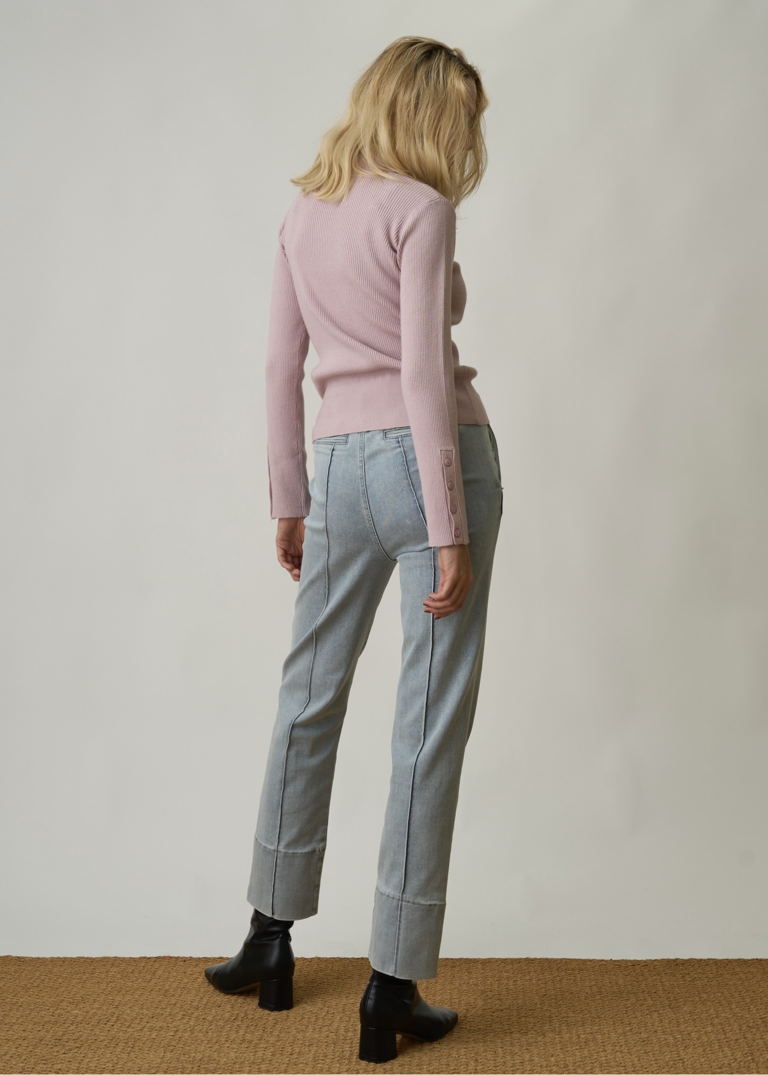 denim bi color center stitch PT