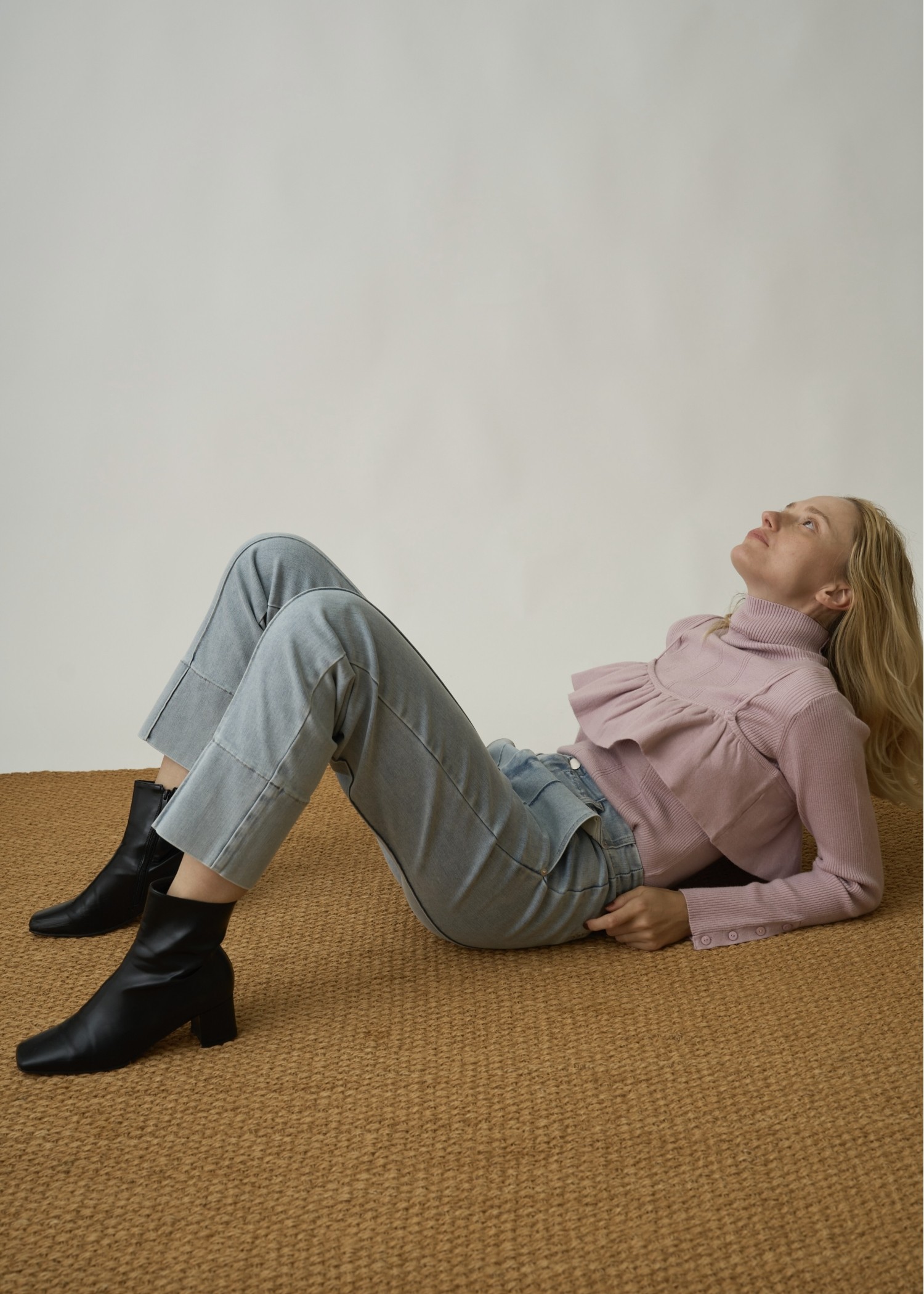 denim bi color center stitch PT