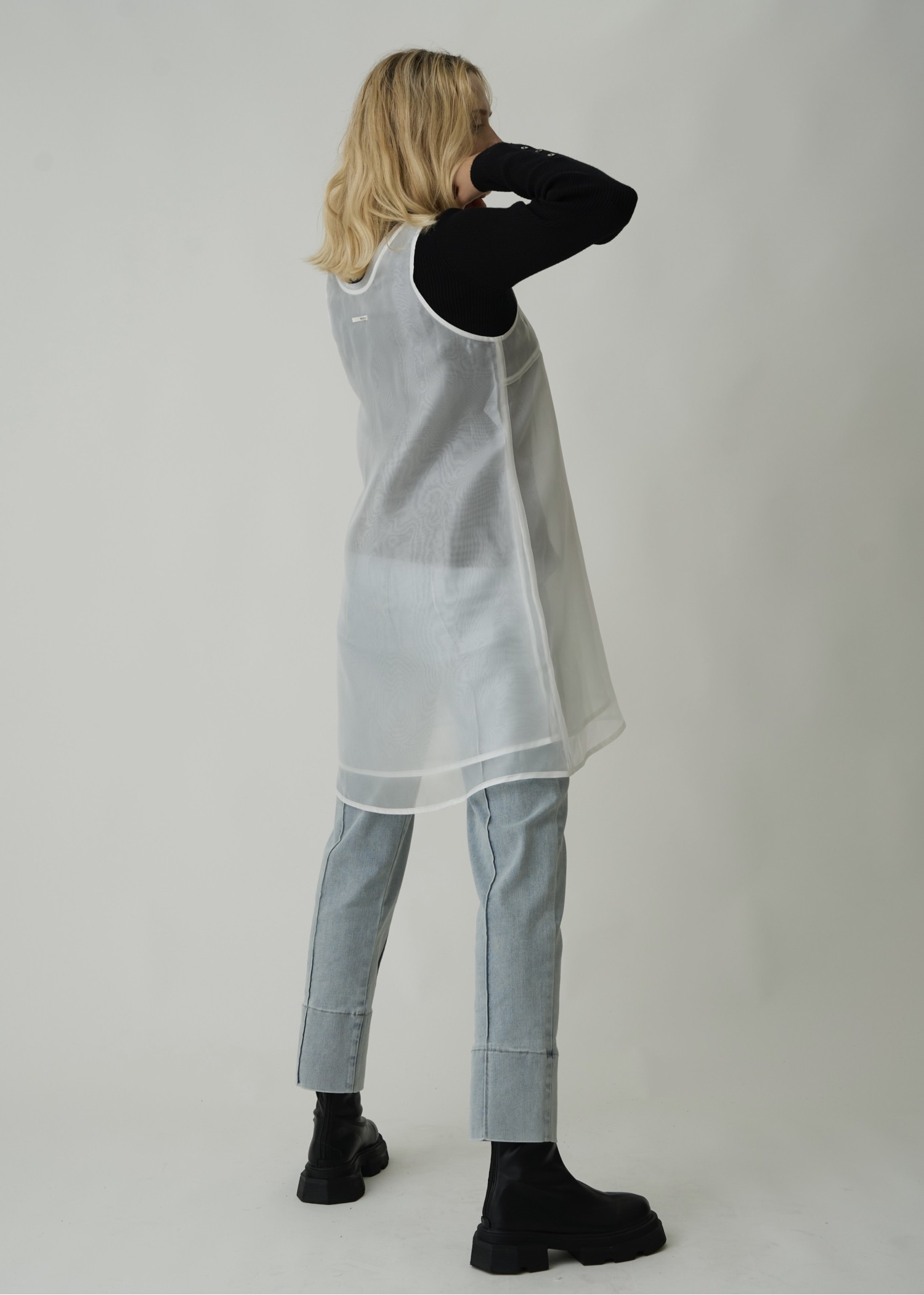 denim bi color center stitch PT