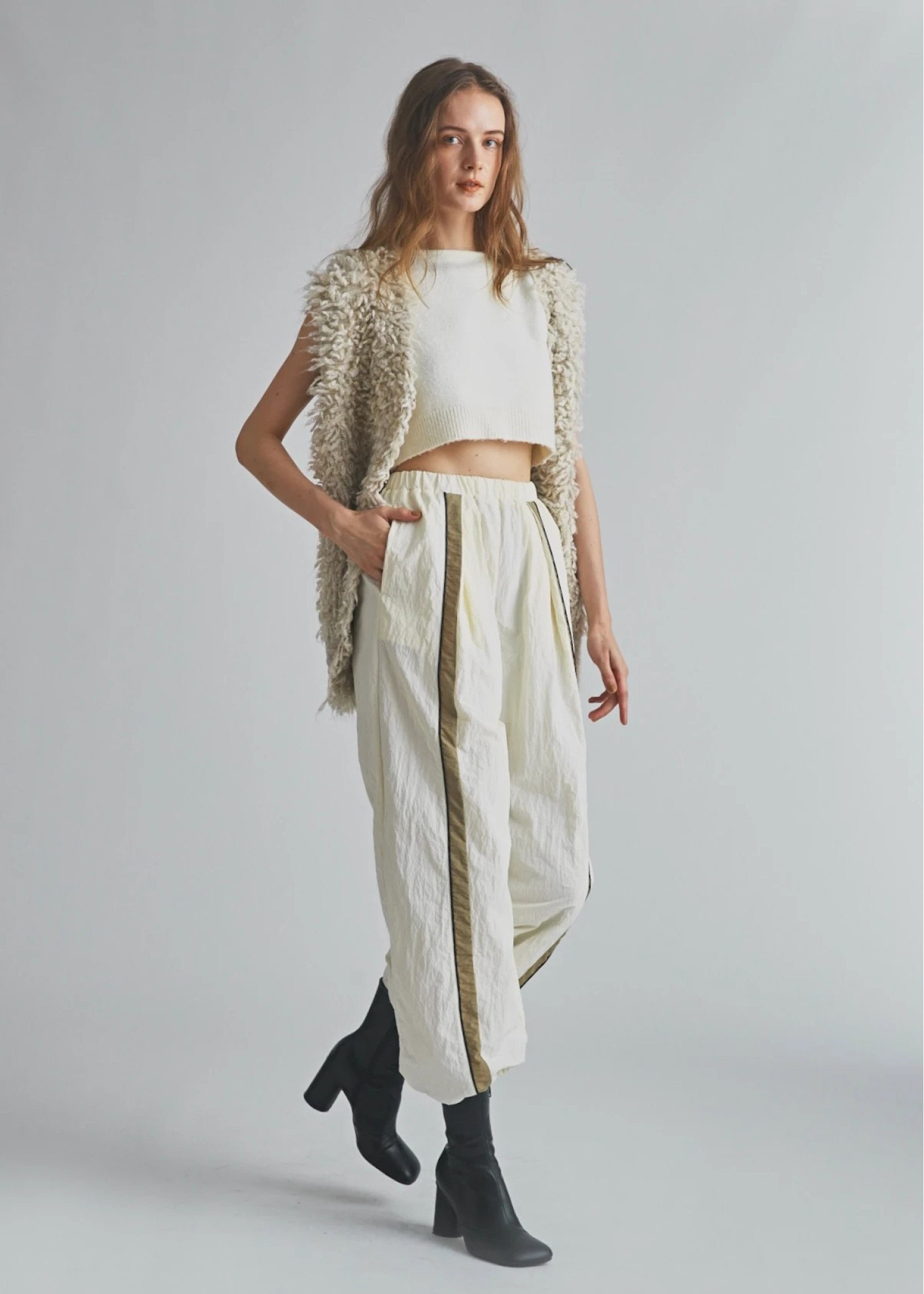 bi color line nylon wide PT