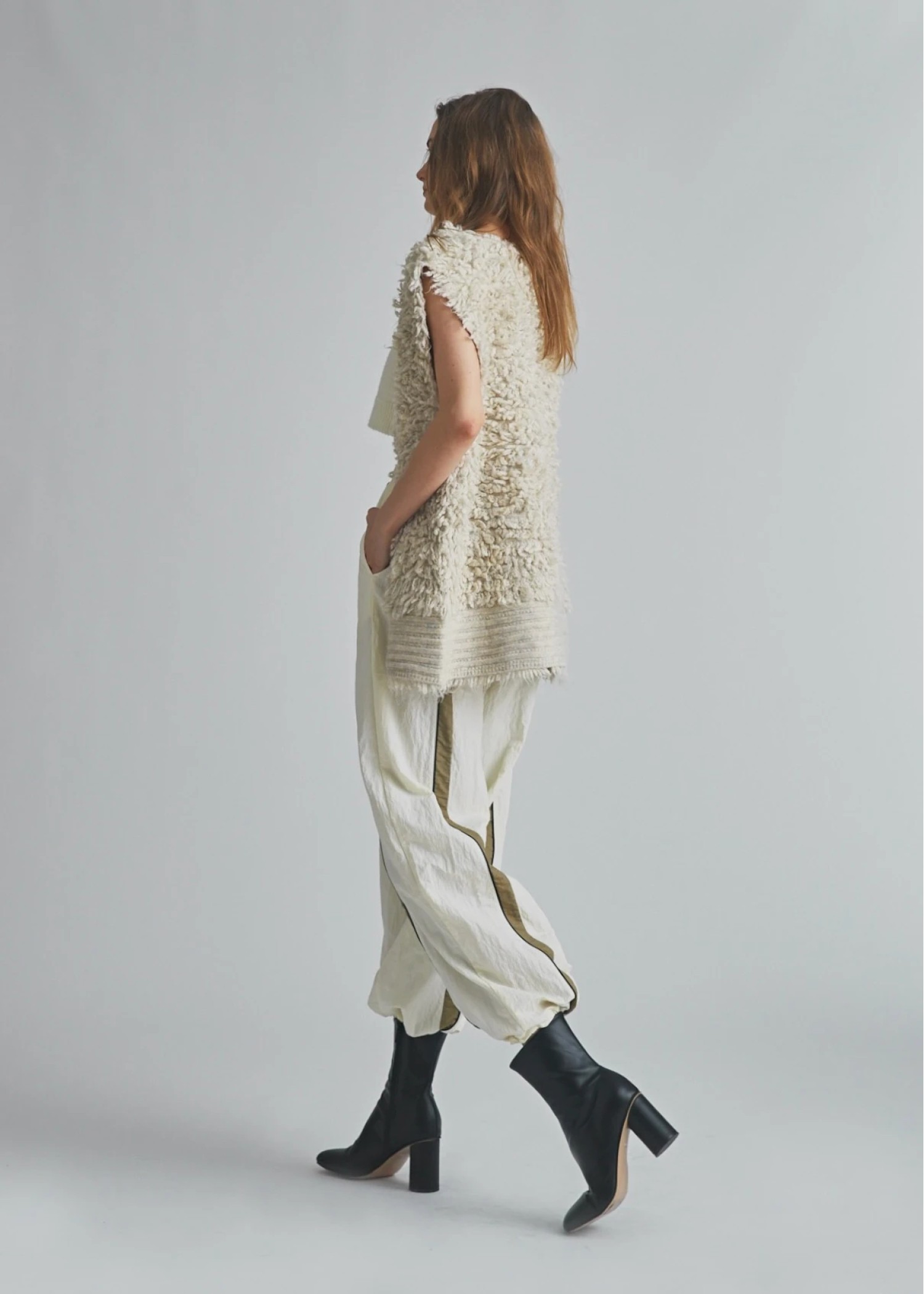 bi color line nylon wide PT