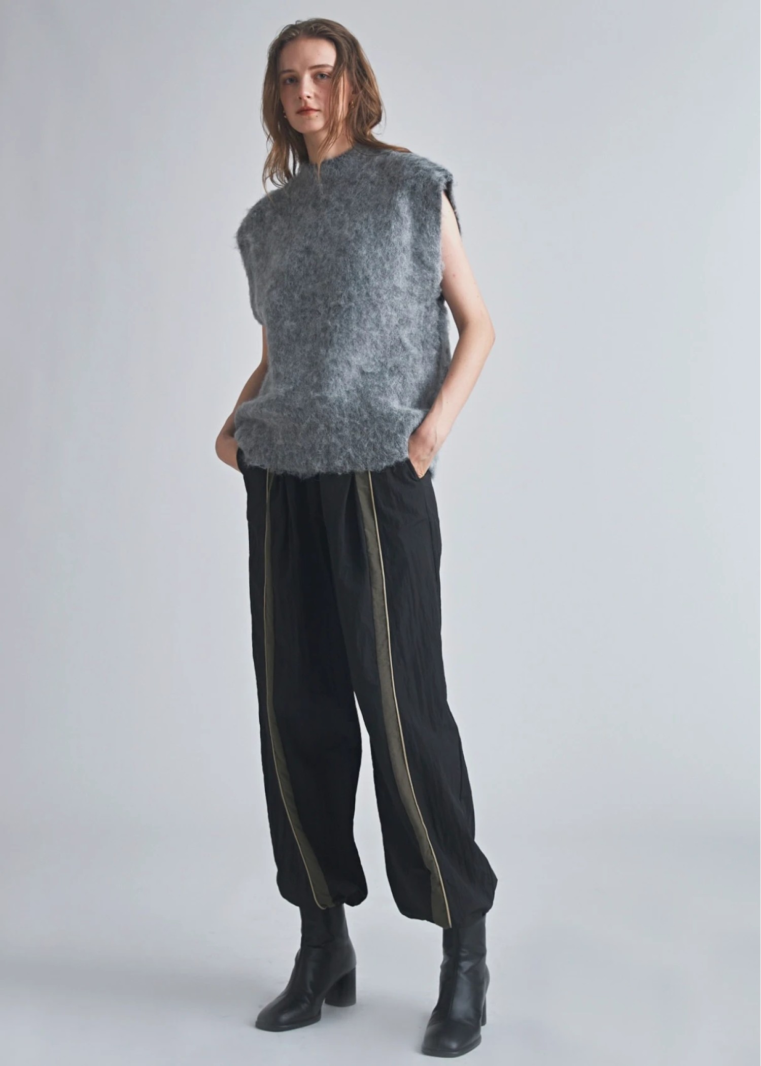 bi color line nylon wide PT