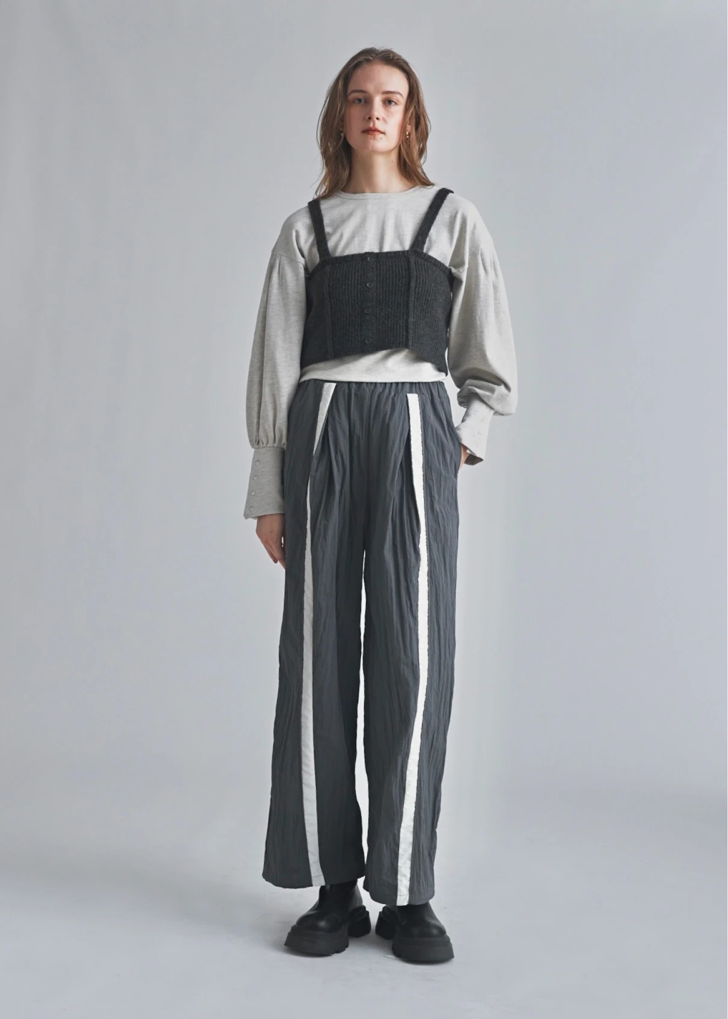 bi color line nylon wide PT