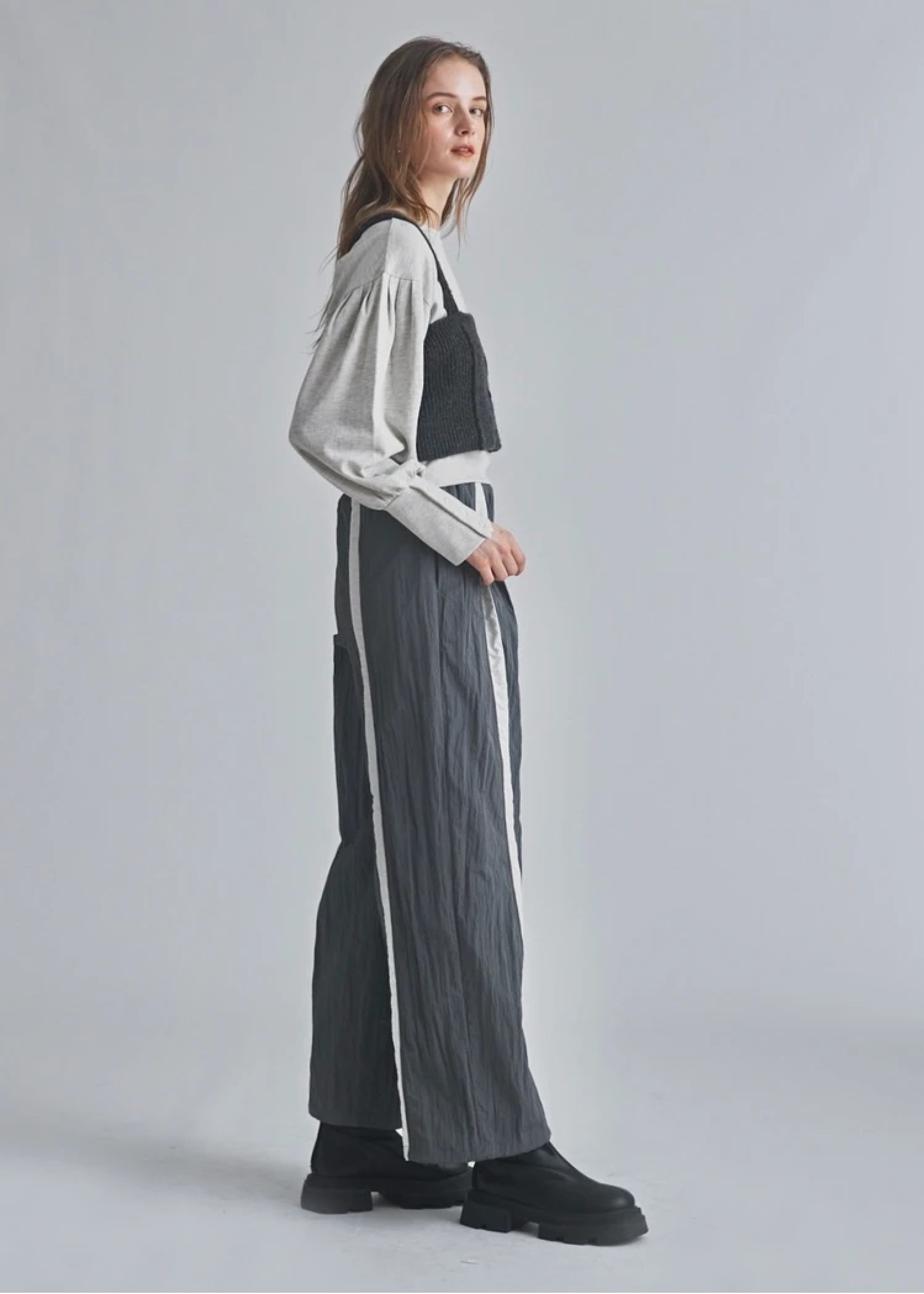 bi color line nylon wide PT