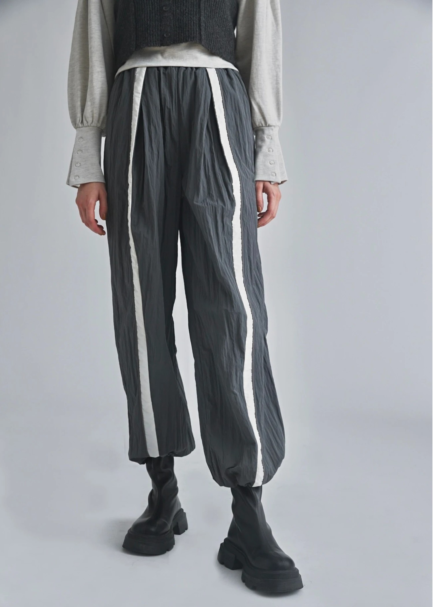 bi color line nylon wide PT