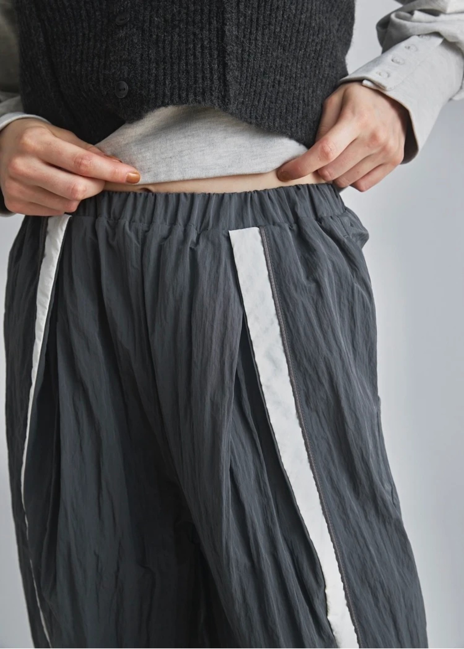 bi color line nylon wide PT