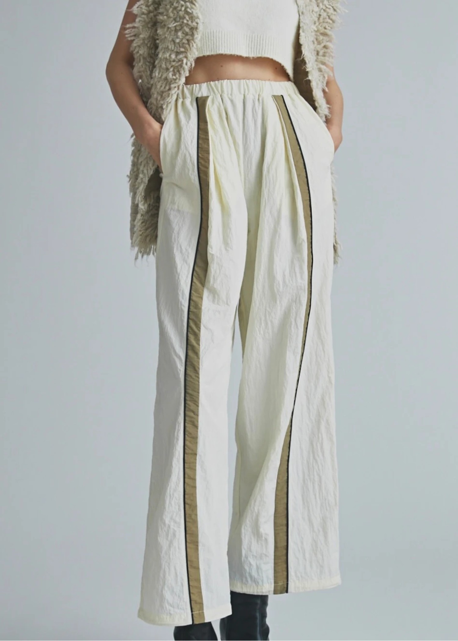 bi color line nylon wide PT