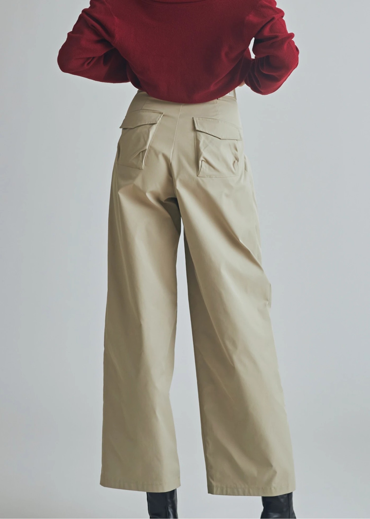 chino cross belt tuck curve PT