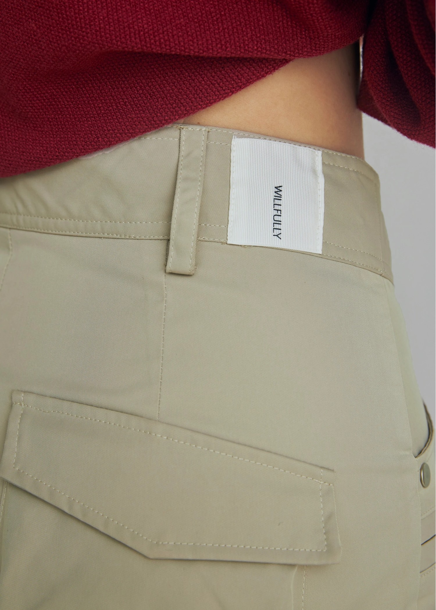 chino cross belt tuck curve PT