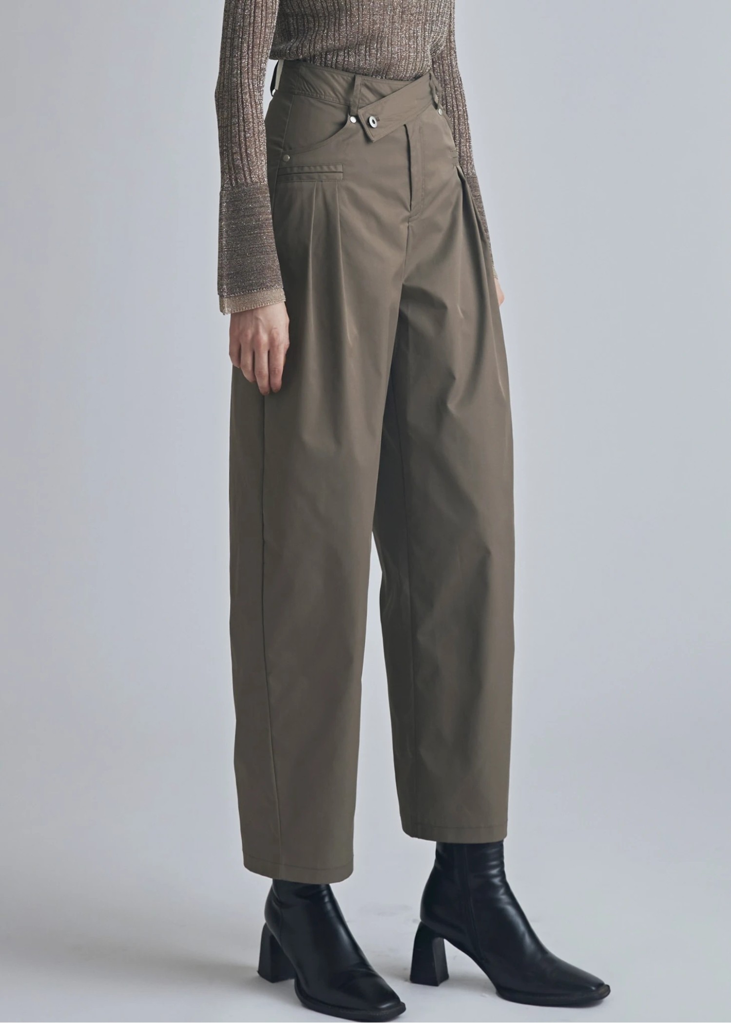 chino cross belt tuck curve PT