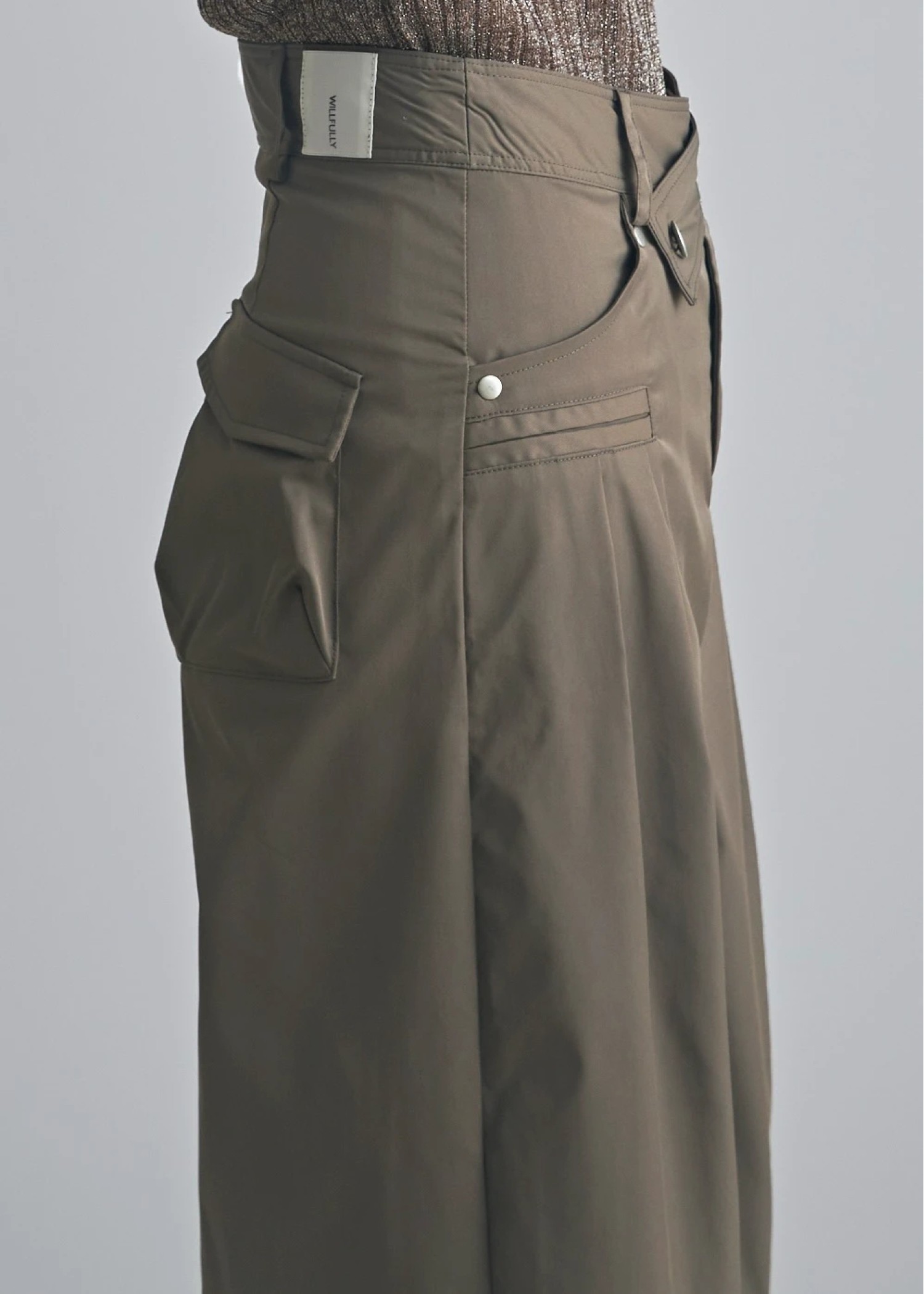 chino cross belt tuck curve PT
