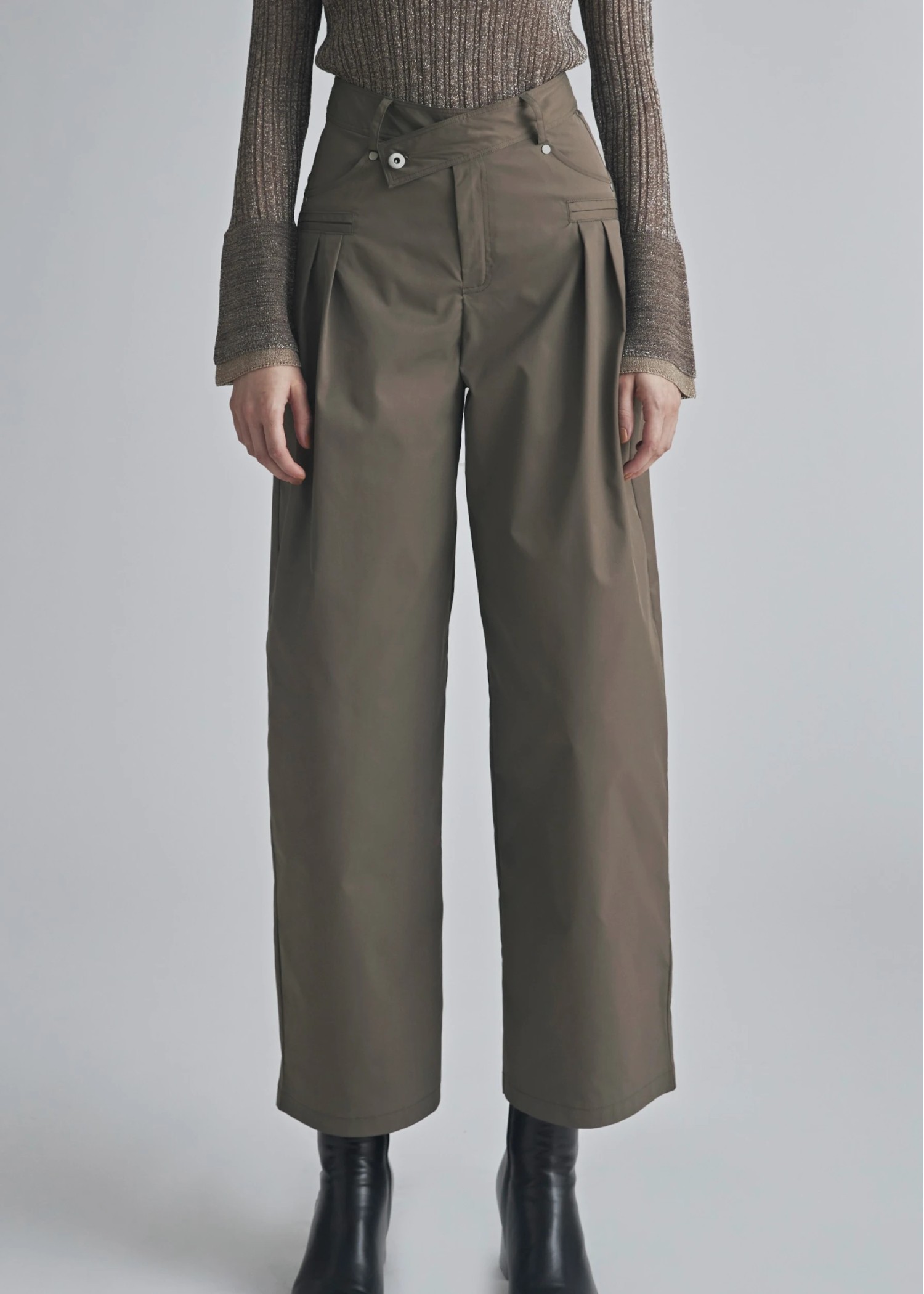 chino cross belt tuck curve PT